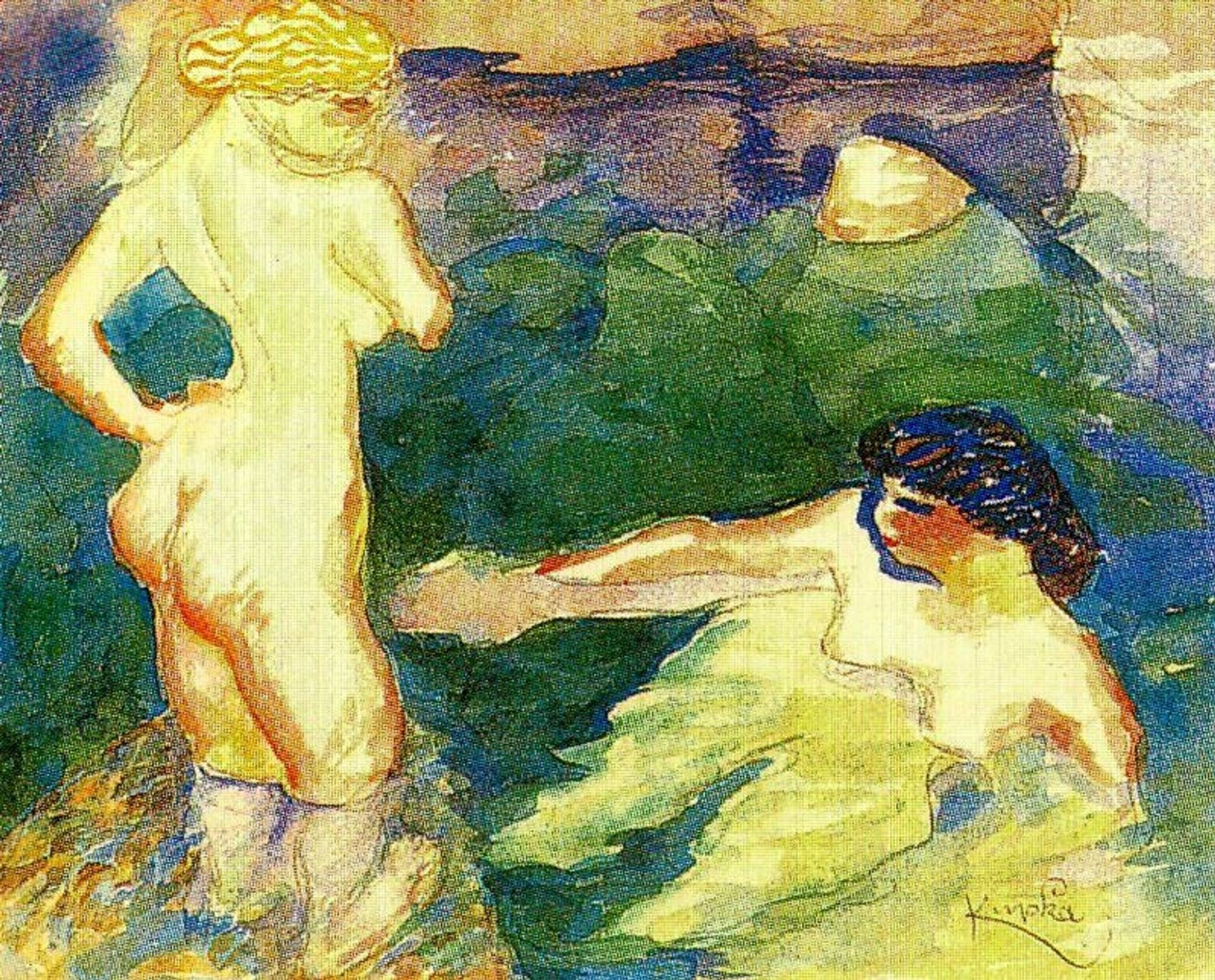 Bathers by Frantisek Kupka