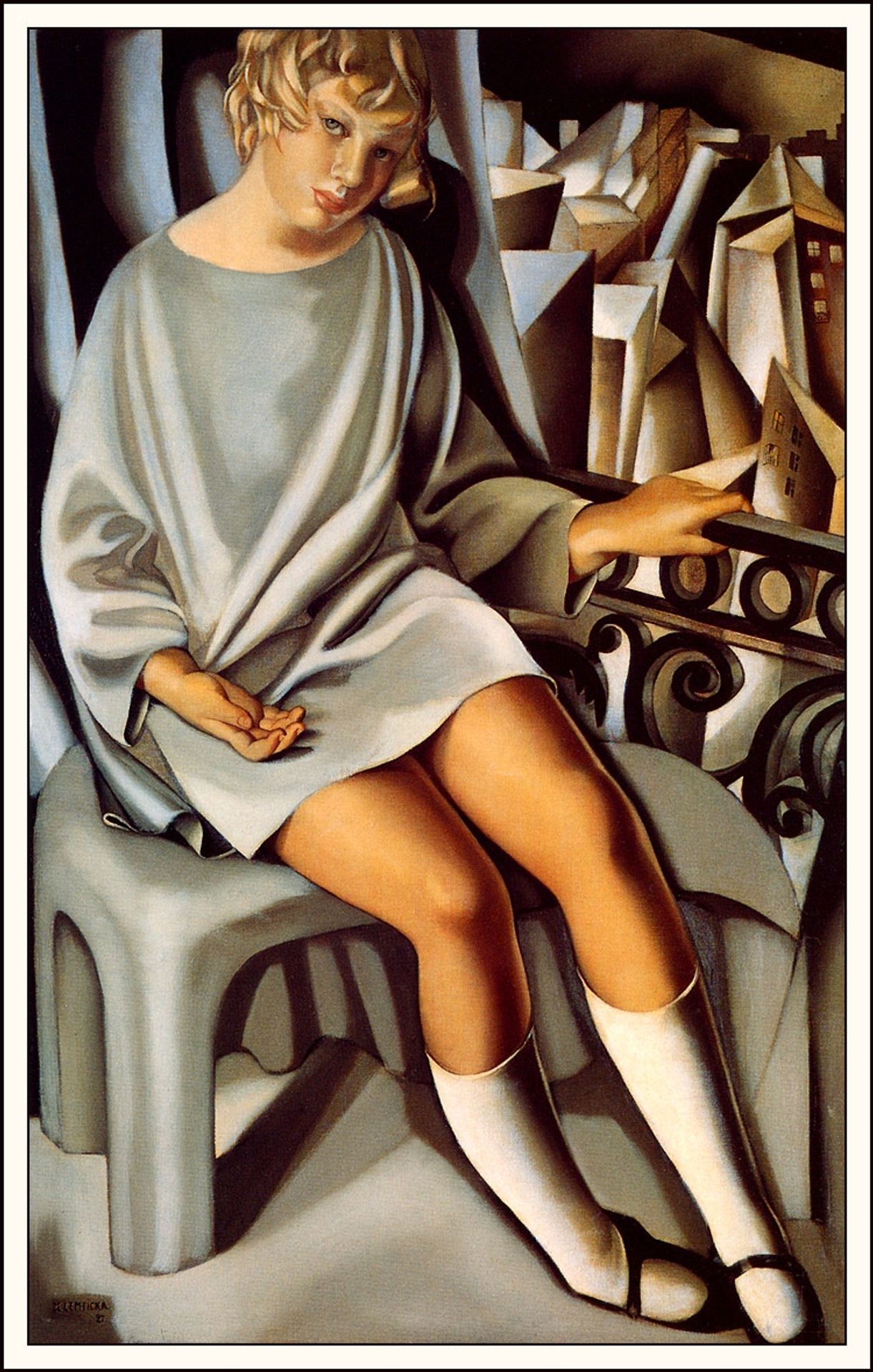 Kizette On The Balcony by Tamara de Lempicka
