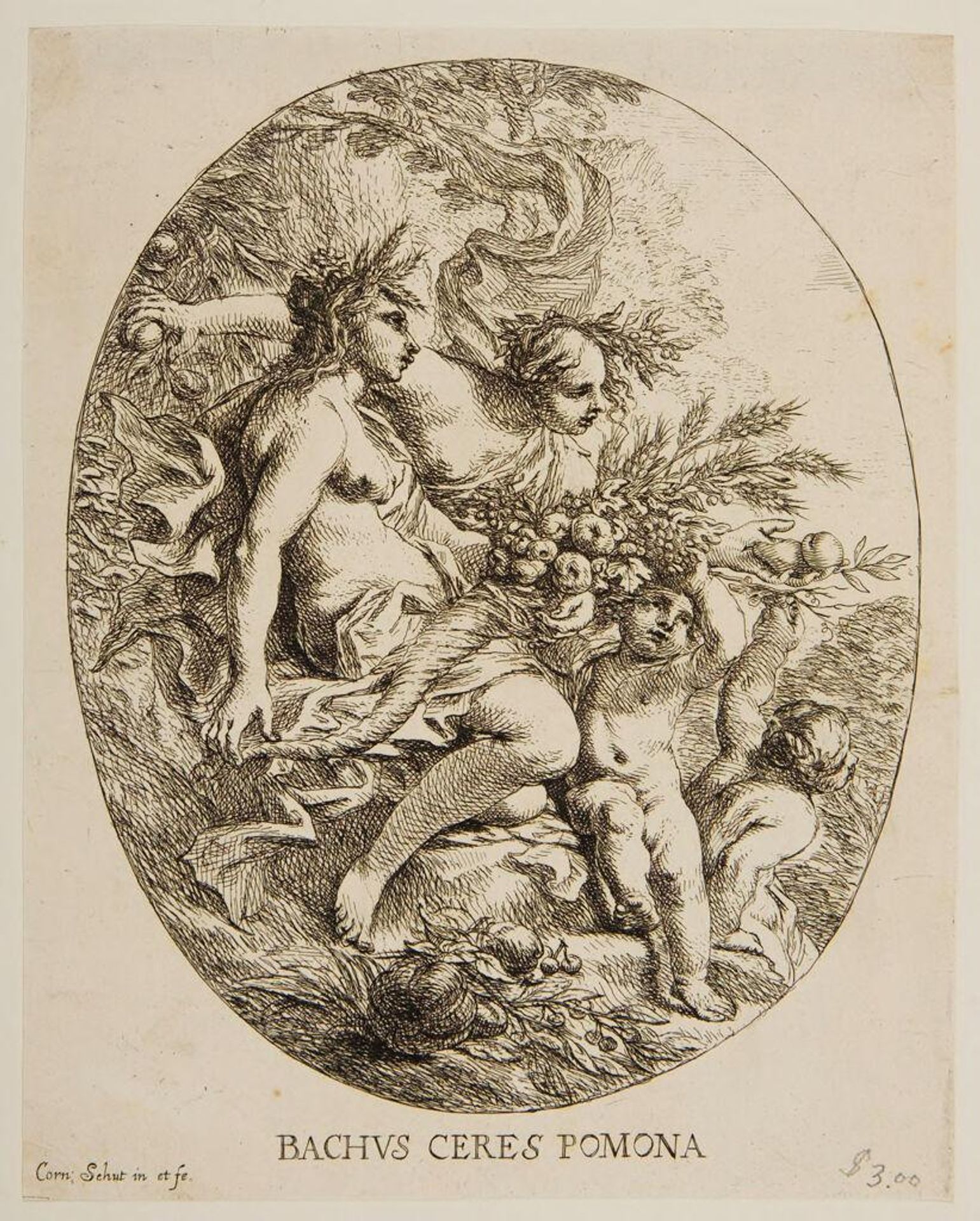 Bacchus, Ceres, and Pomona by Cornelis Schut