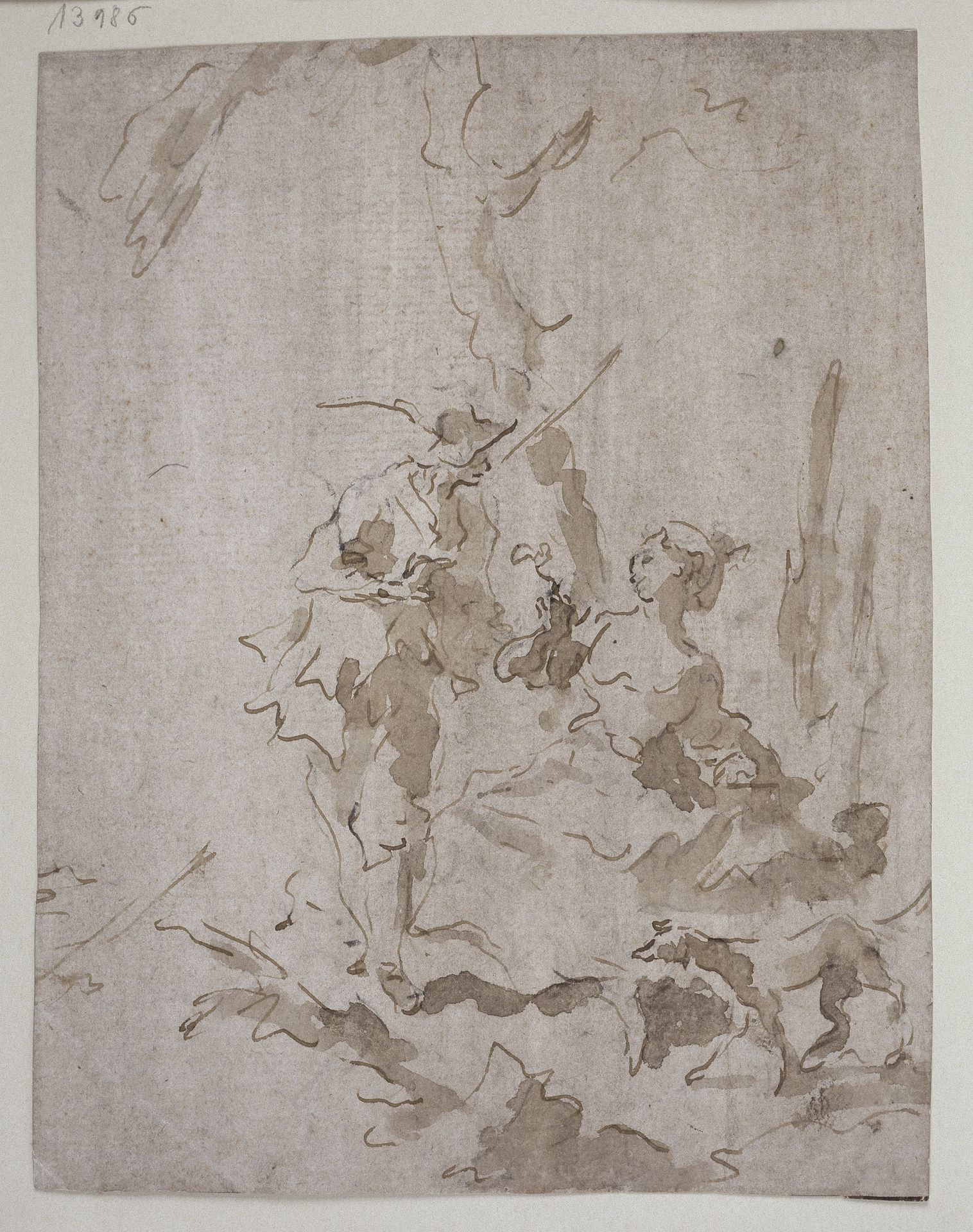Elegant couple by Francesco Guardi