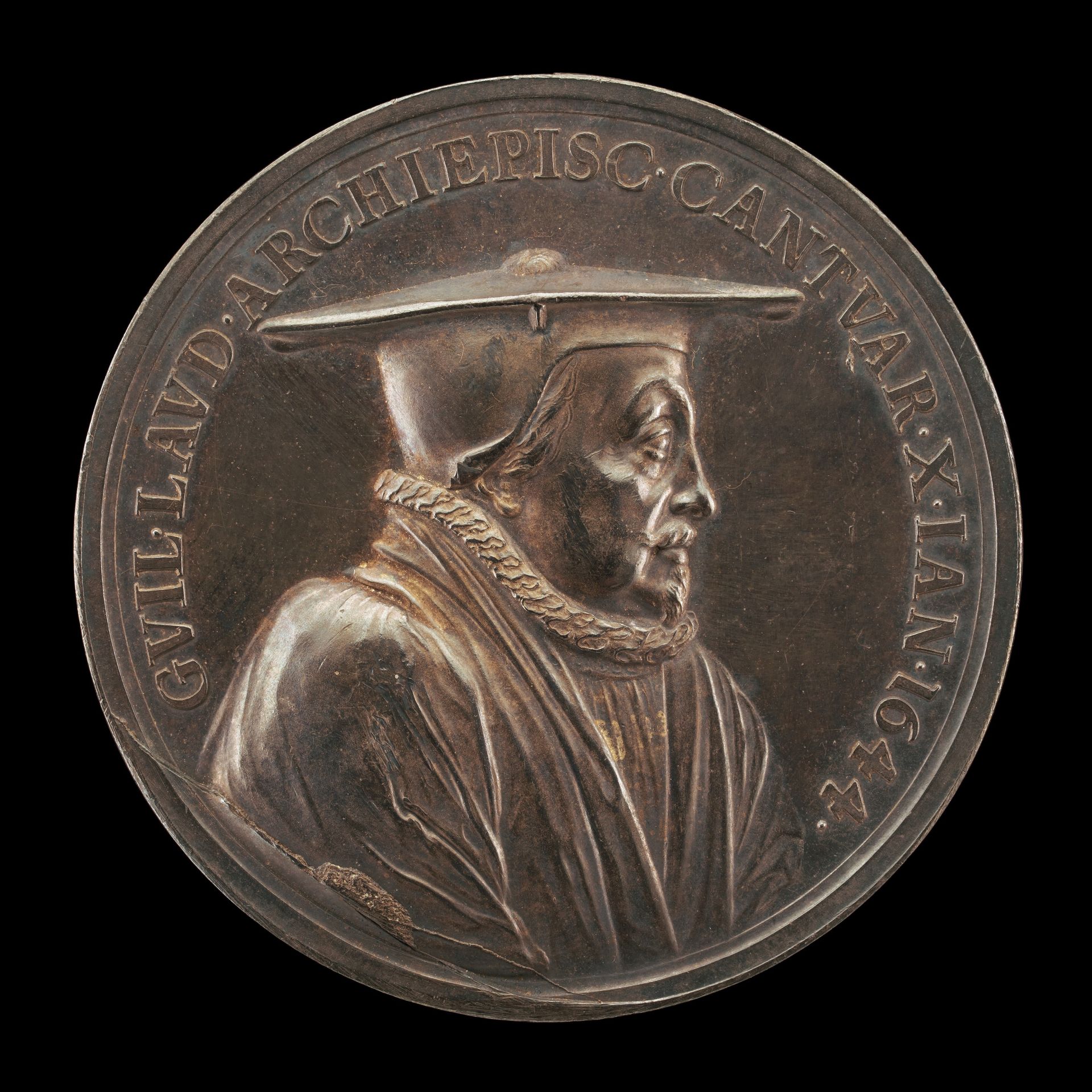 William Laud, 1573-1645, Archbishop of Canterbury 1633 [obverse] by Jan Roettiers
