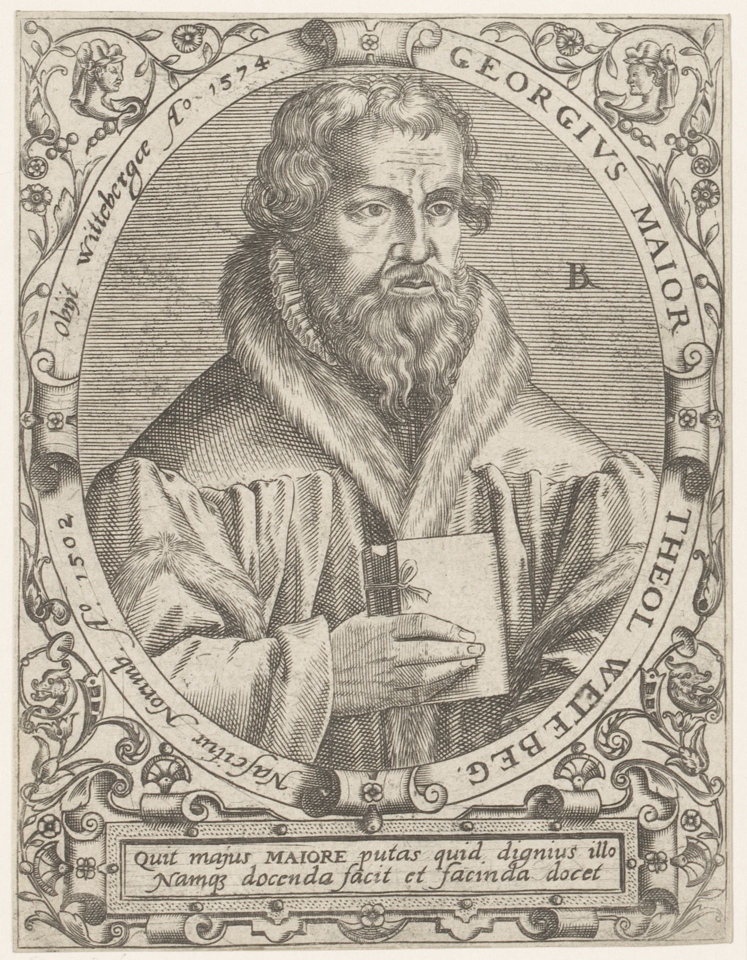 Portret van Georg Major by Robert Boissard