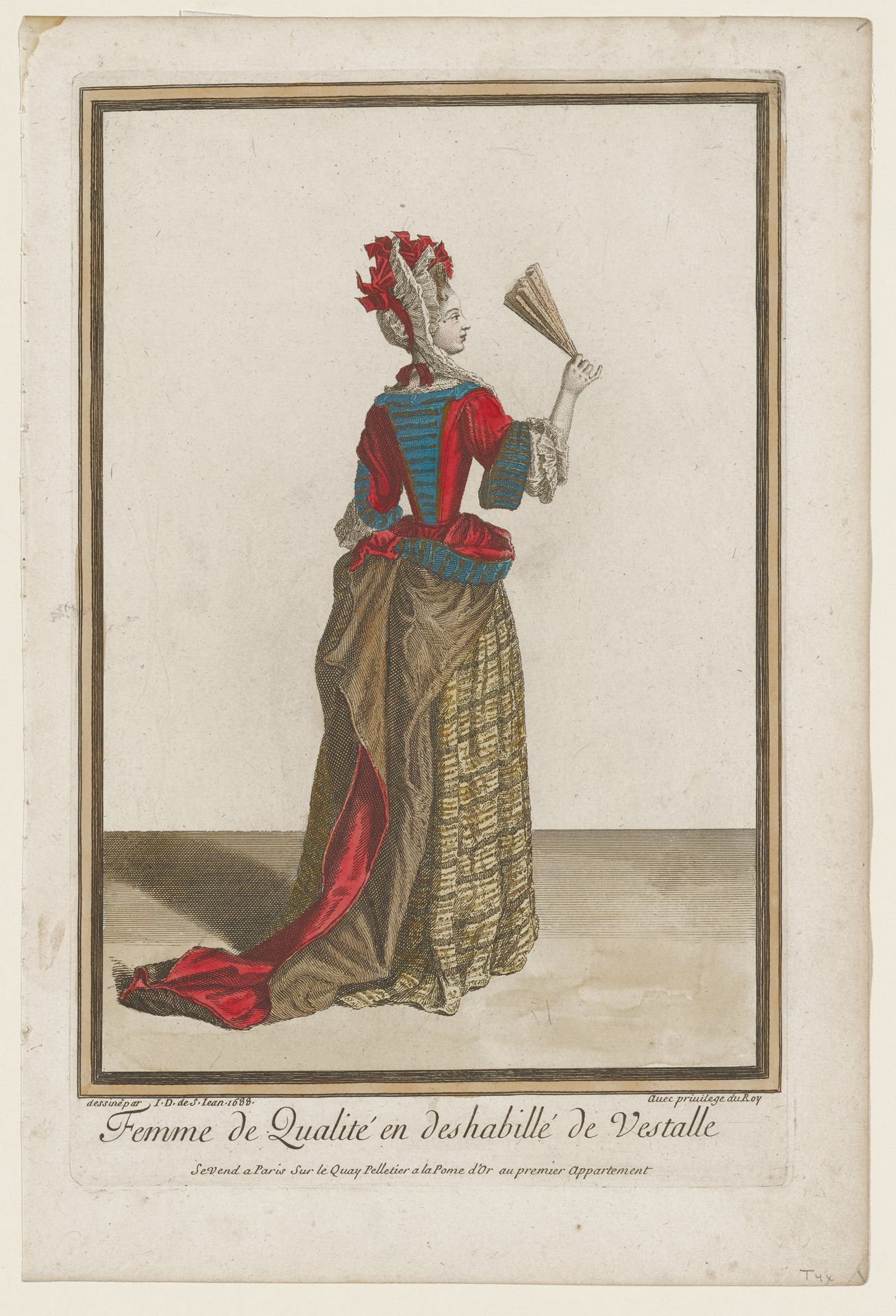 Femme de Qualite en deshabille de Vestalle by Jean Dieu Saint-Jean