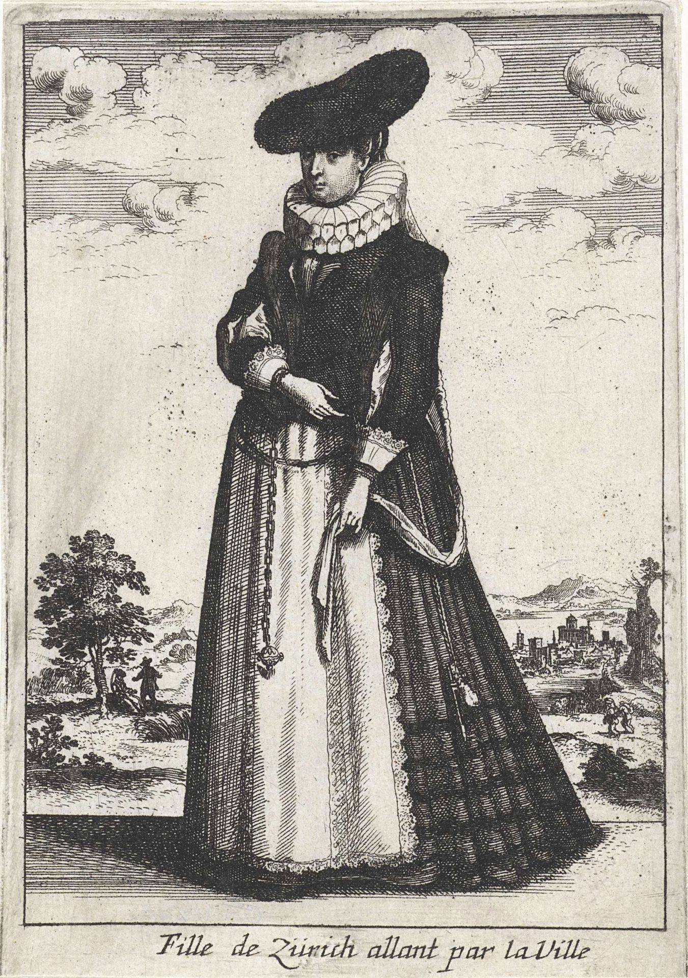 Femme de Zürich allant par la Ville by Anonymous