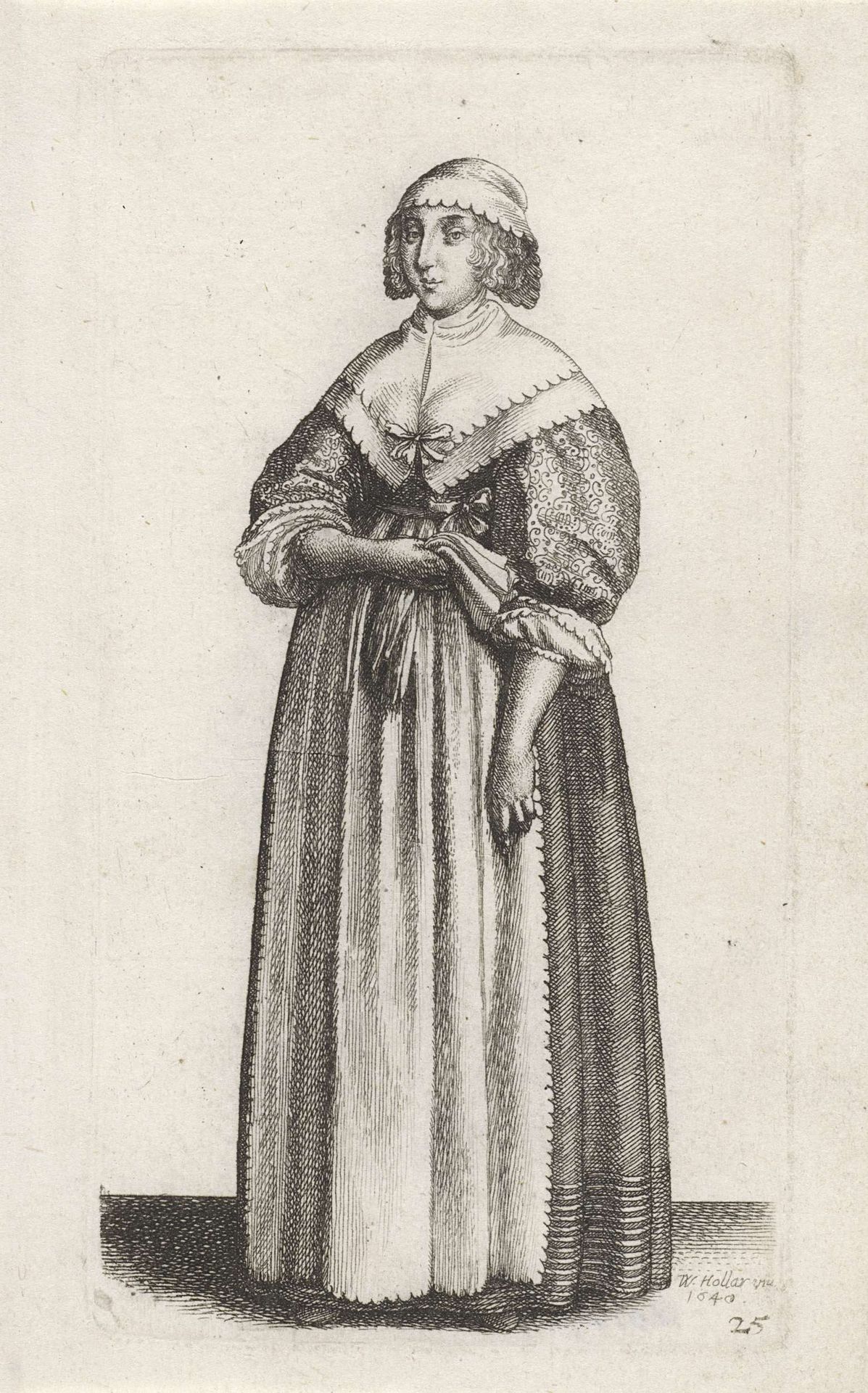 Ornatus Muliebris Anglicanus (The Clothing of English Women) by Wenceslaus Hollar