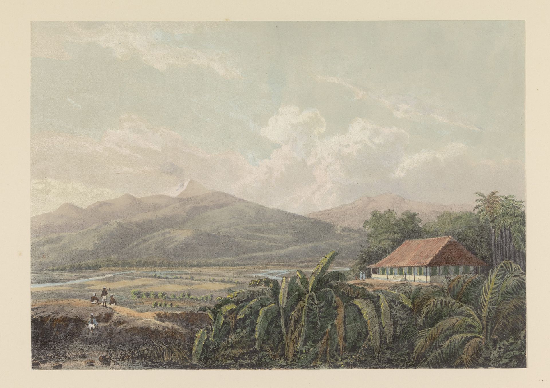 Gezicht op Tjileboet by Johan Conrad Greive