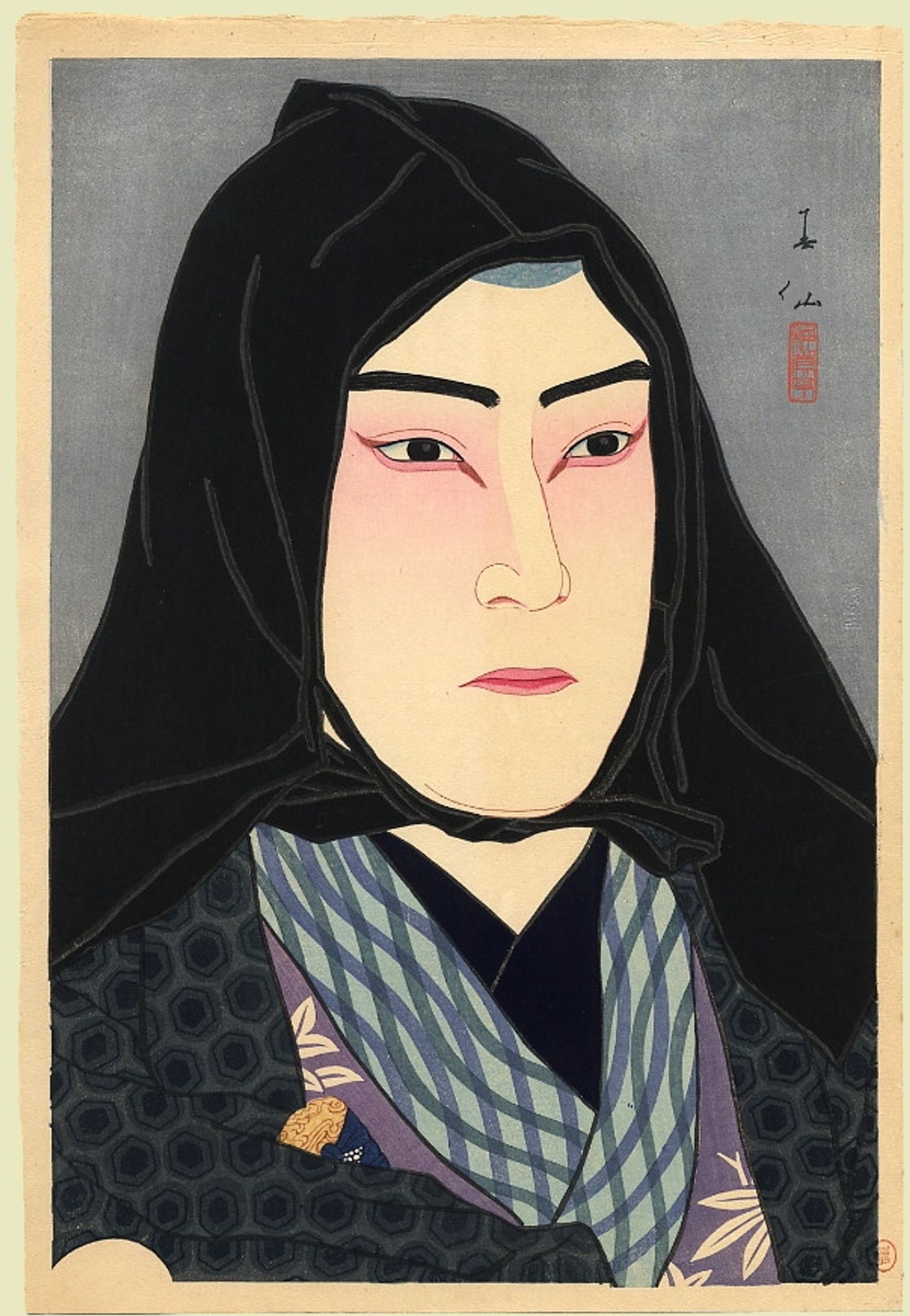 Nakamura Fukusuke in the role of Soshichi, a smuggler by Natori Shunsen