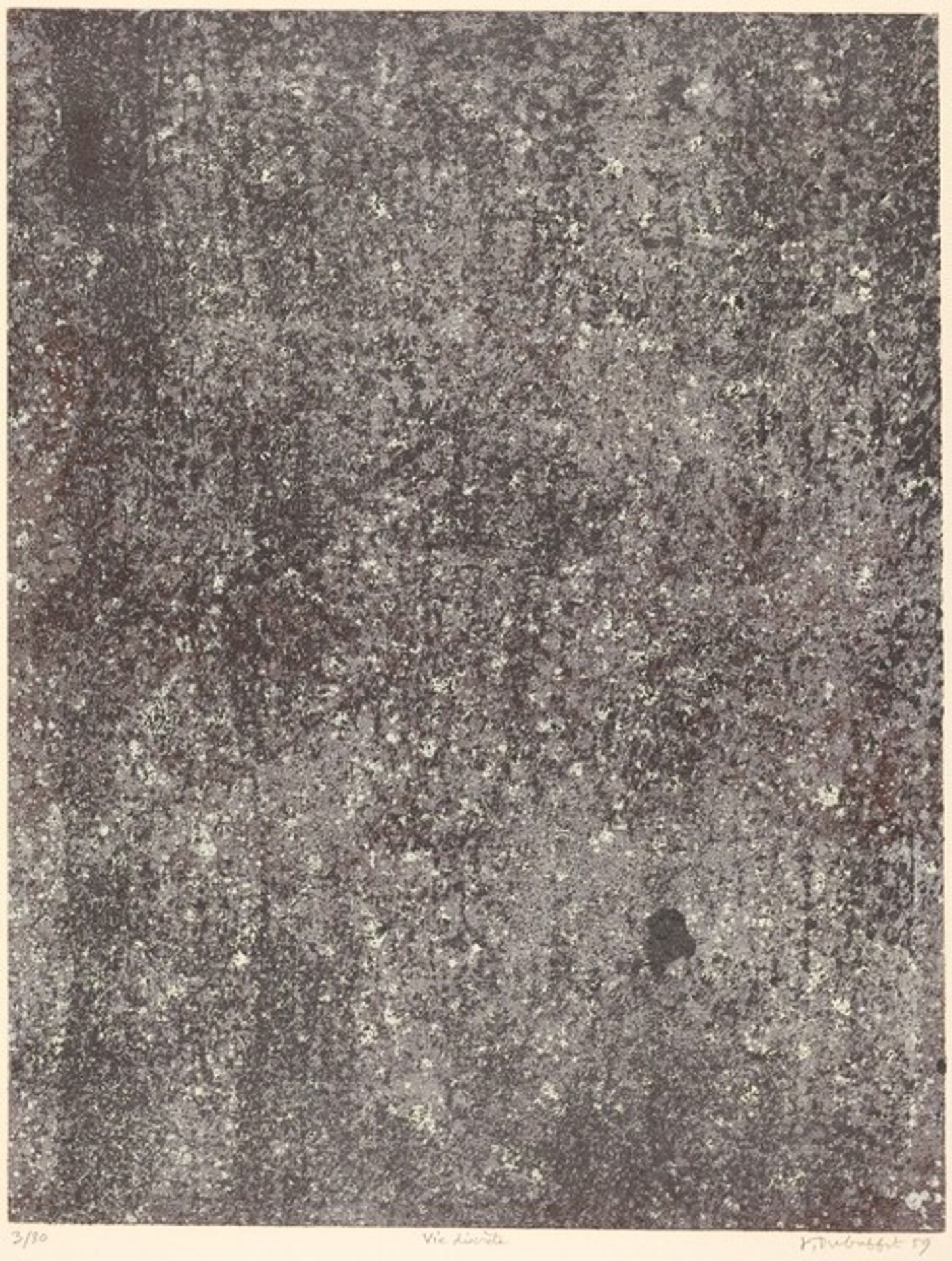 Vie discrete by Jean Dubuffet