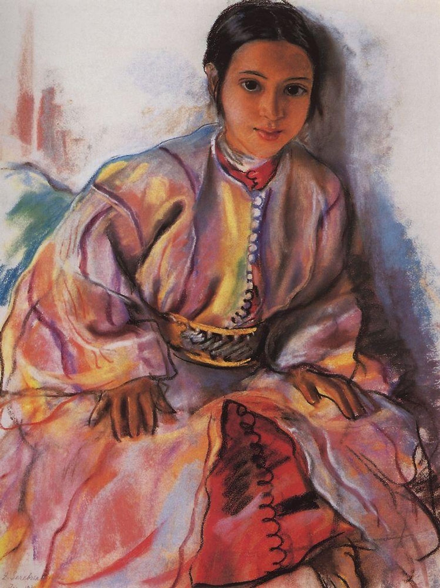 Girl in Pink by Zinaida Serebriakova