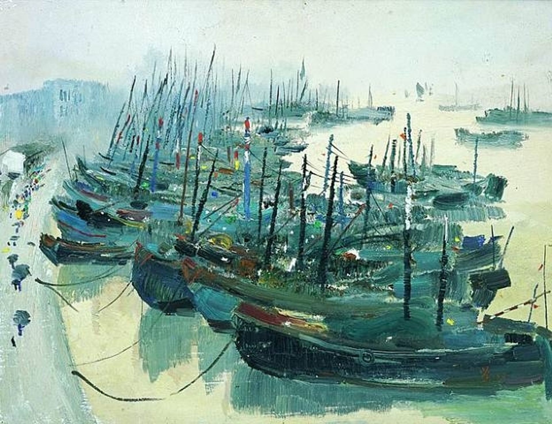 Zhoushan Harbour by Wu Guanzhong