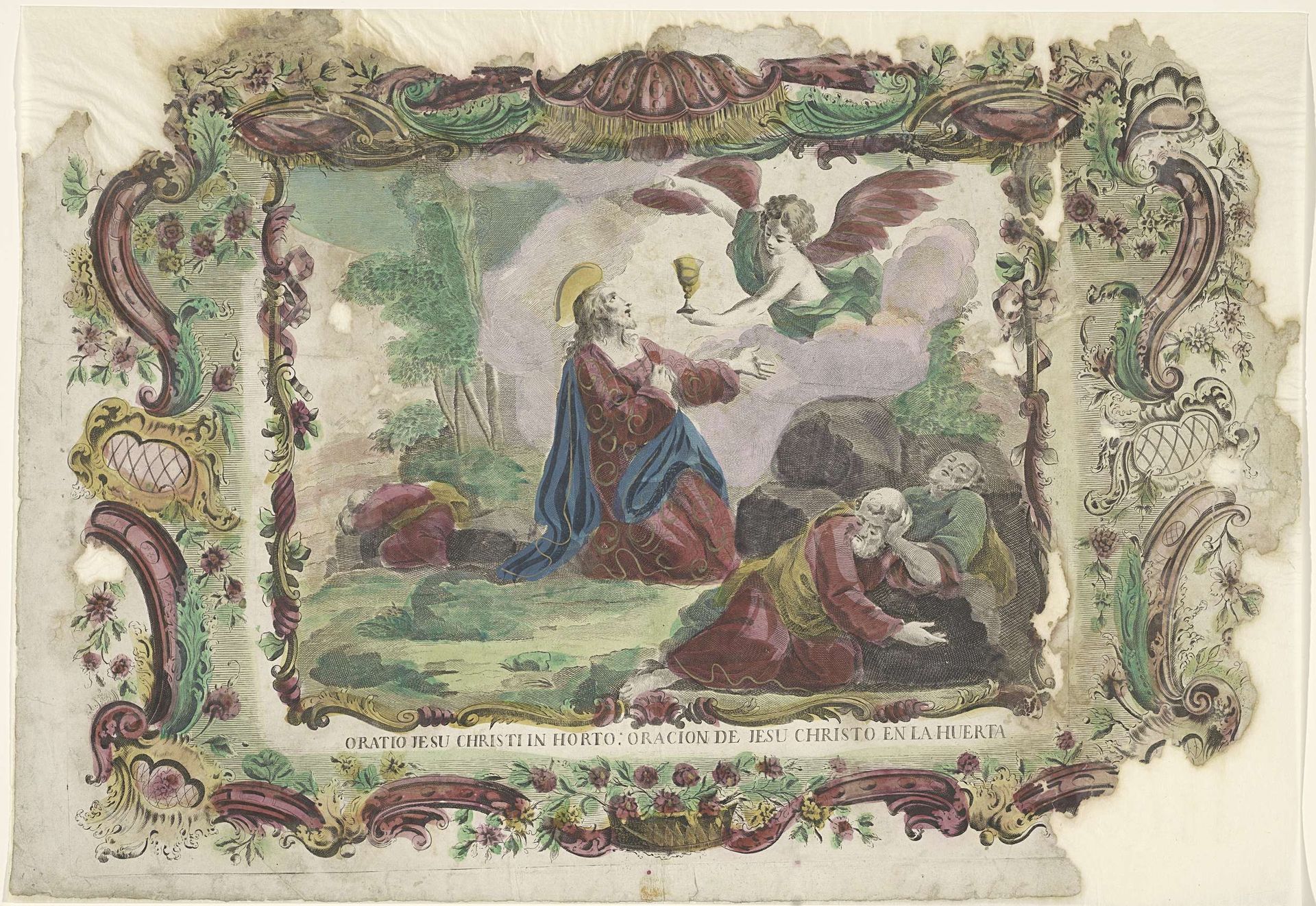 Christus in de hof van Getsemane by Giovanni Volpato