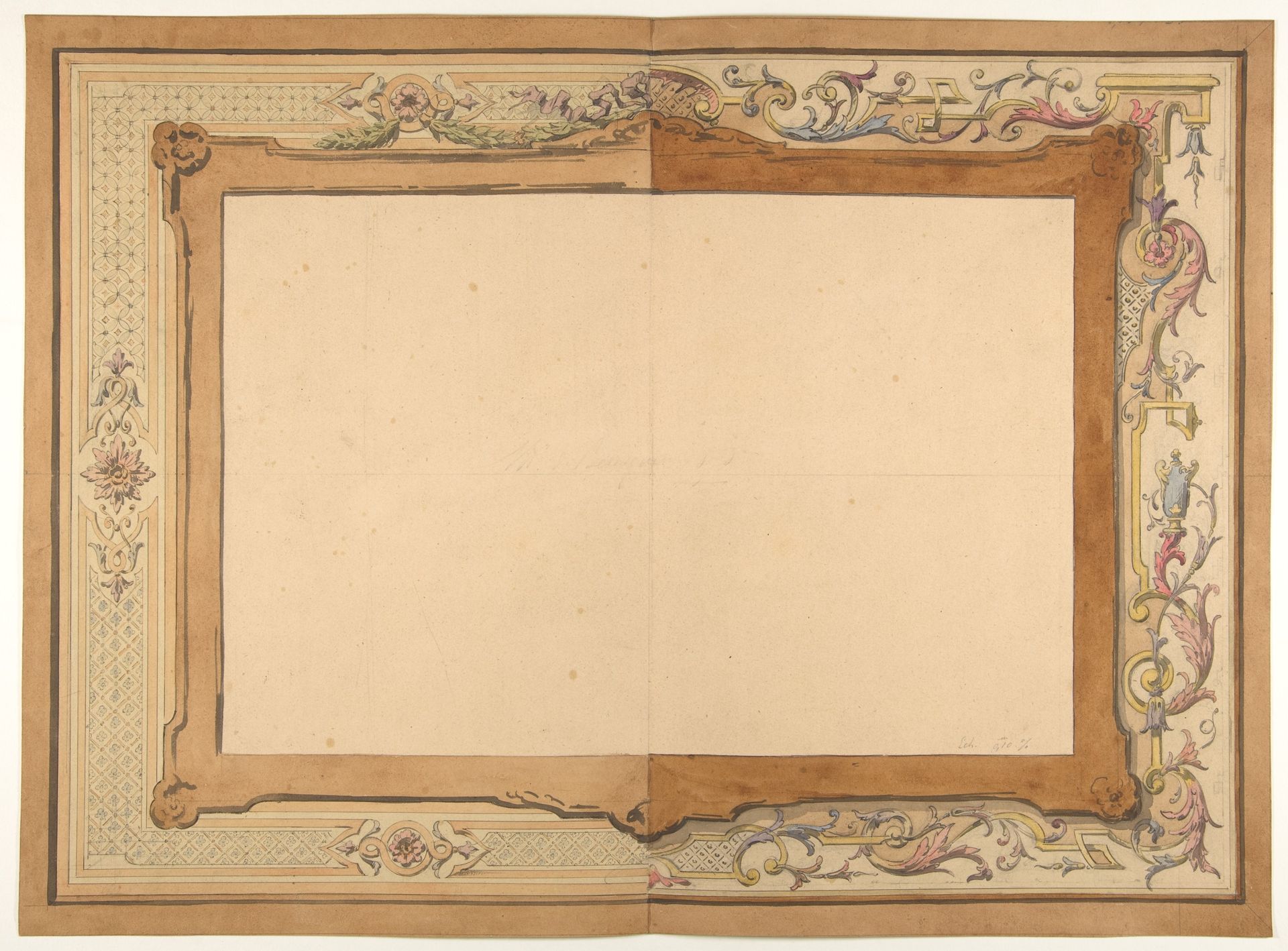 Design for a ceiling by Jules-Edmond-Charles Lachaise