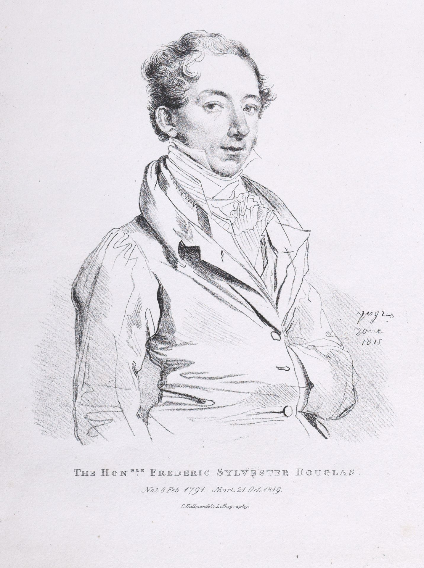 Portrait of Frederick Sylvester Douglas by Jean Auguste Dominique Ingres