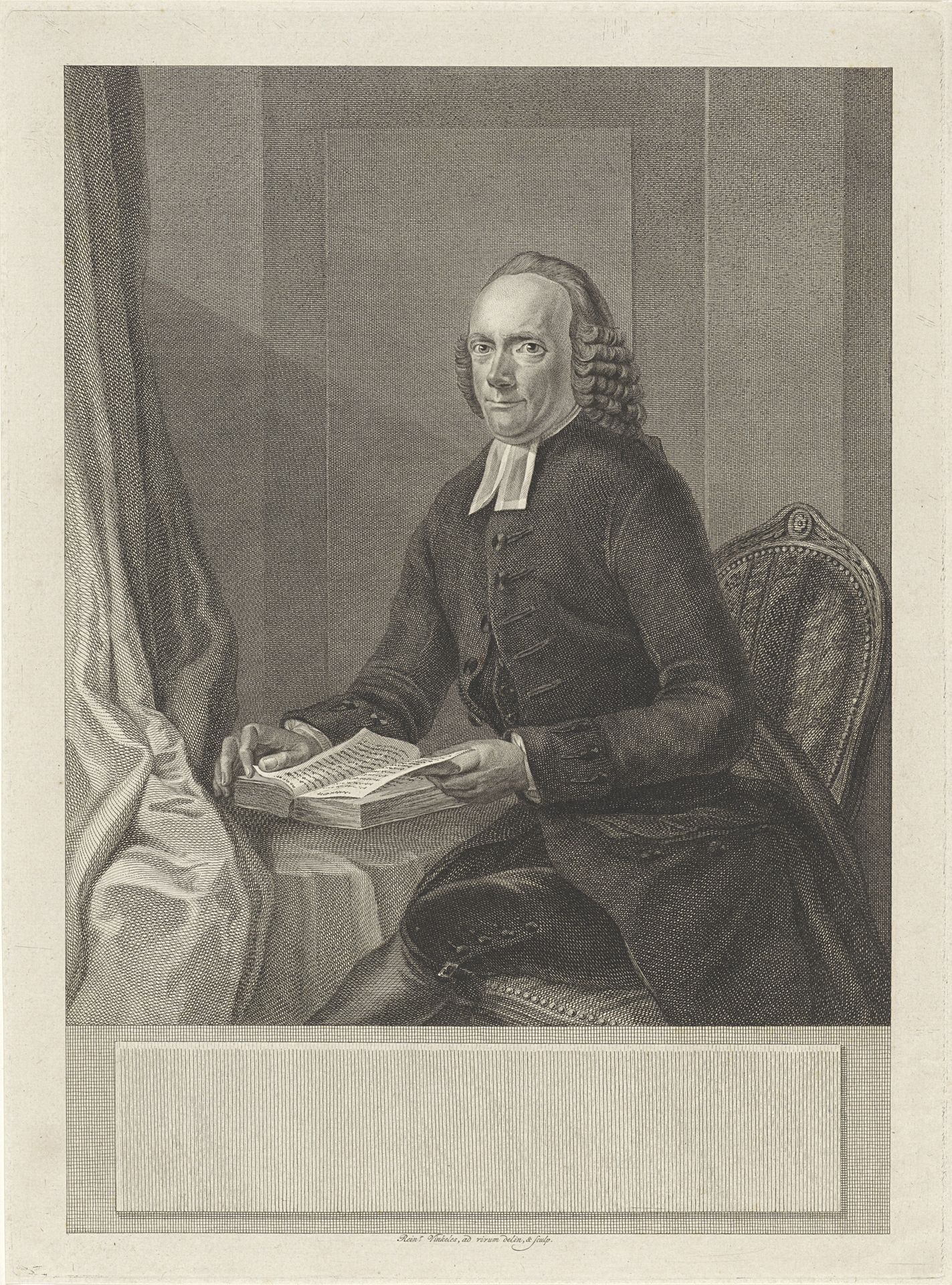 Portret van Johan Diedrich Deiman by Reinier Vinkeles