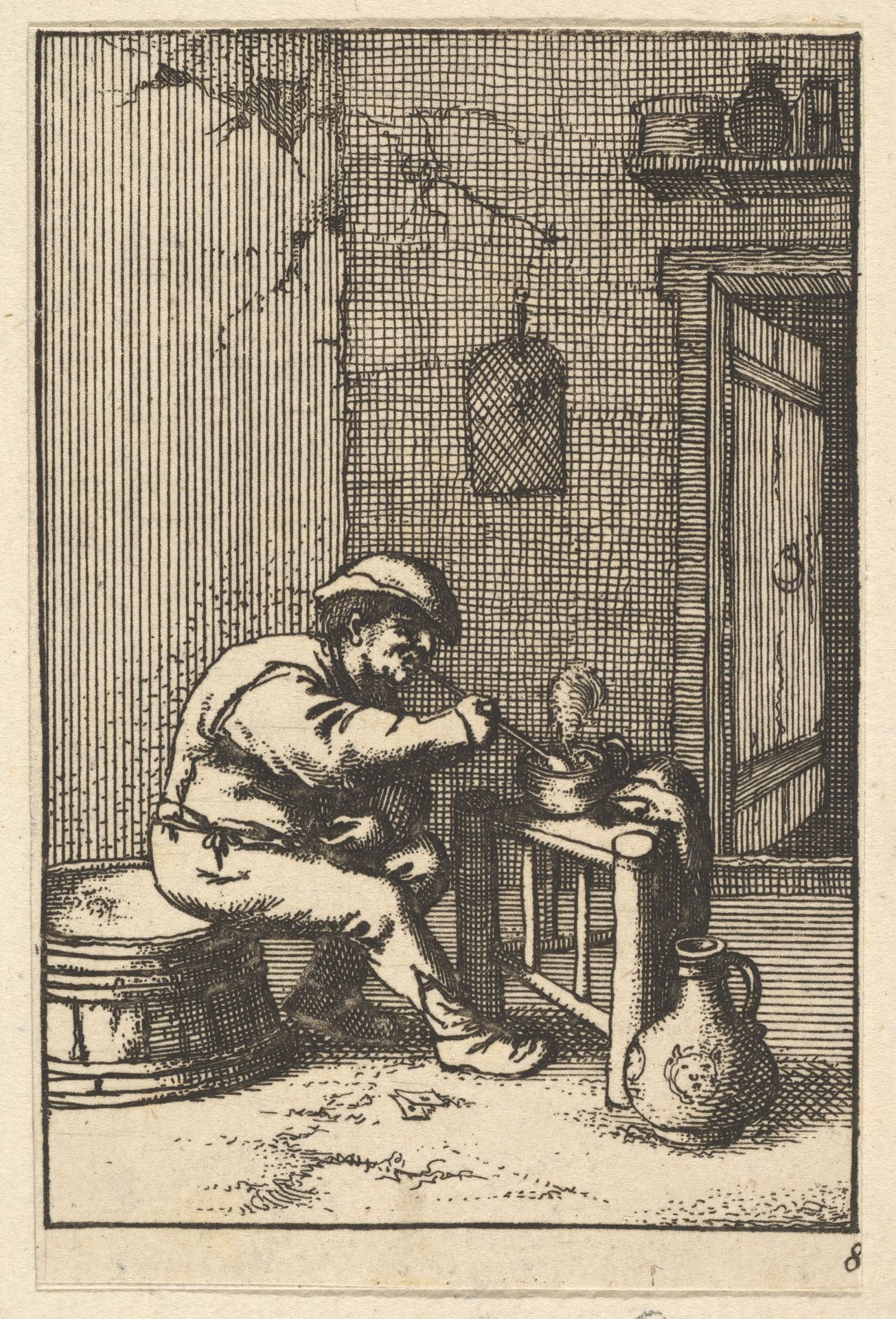 Smoker (copy) by Adriaen van Ostade