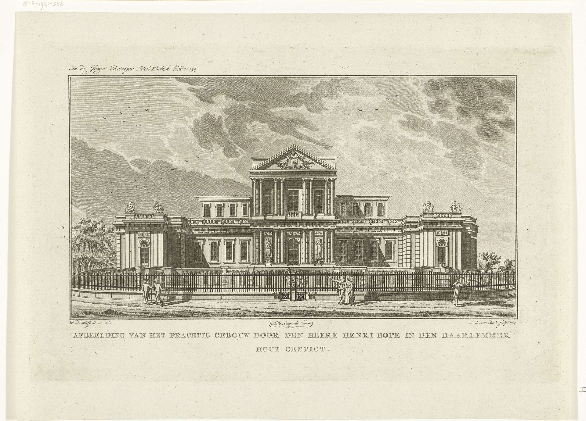 Villa Paviljoen Welgelegen van bankier Henri Hope in Haarlemmerhout bij Haarlem by Jan Lucas van der Beek
