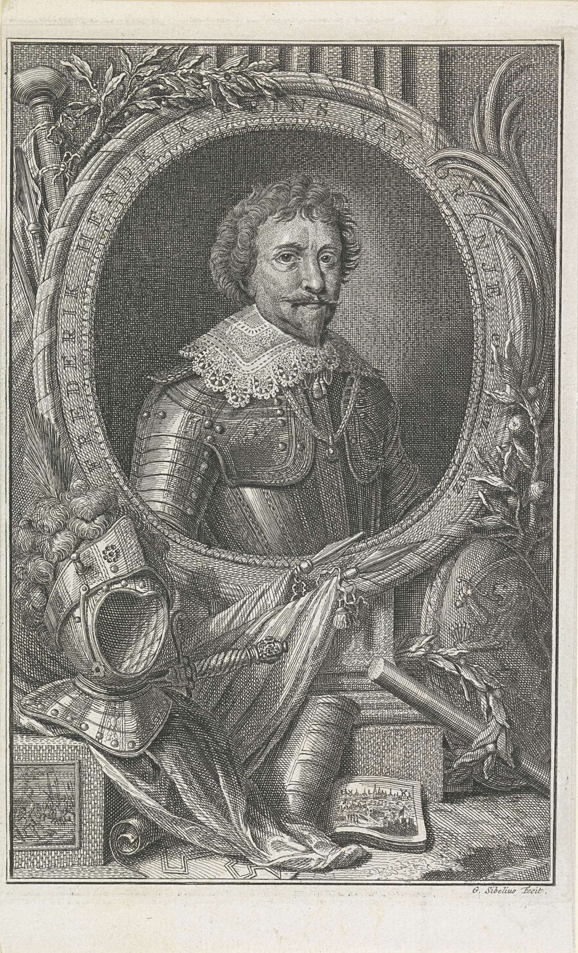 Portret van Frederik Hendrik, prins van Oranje by Gerard Sibelius