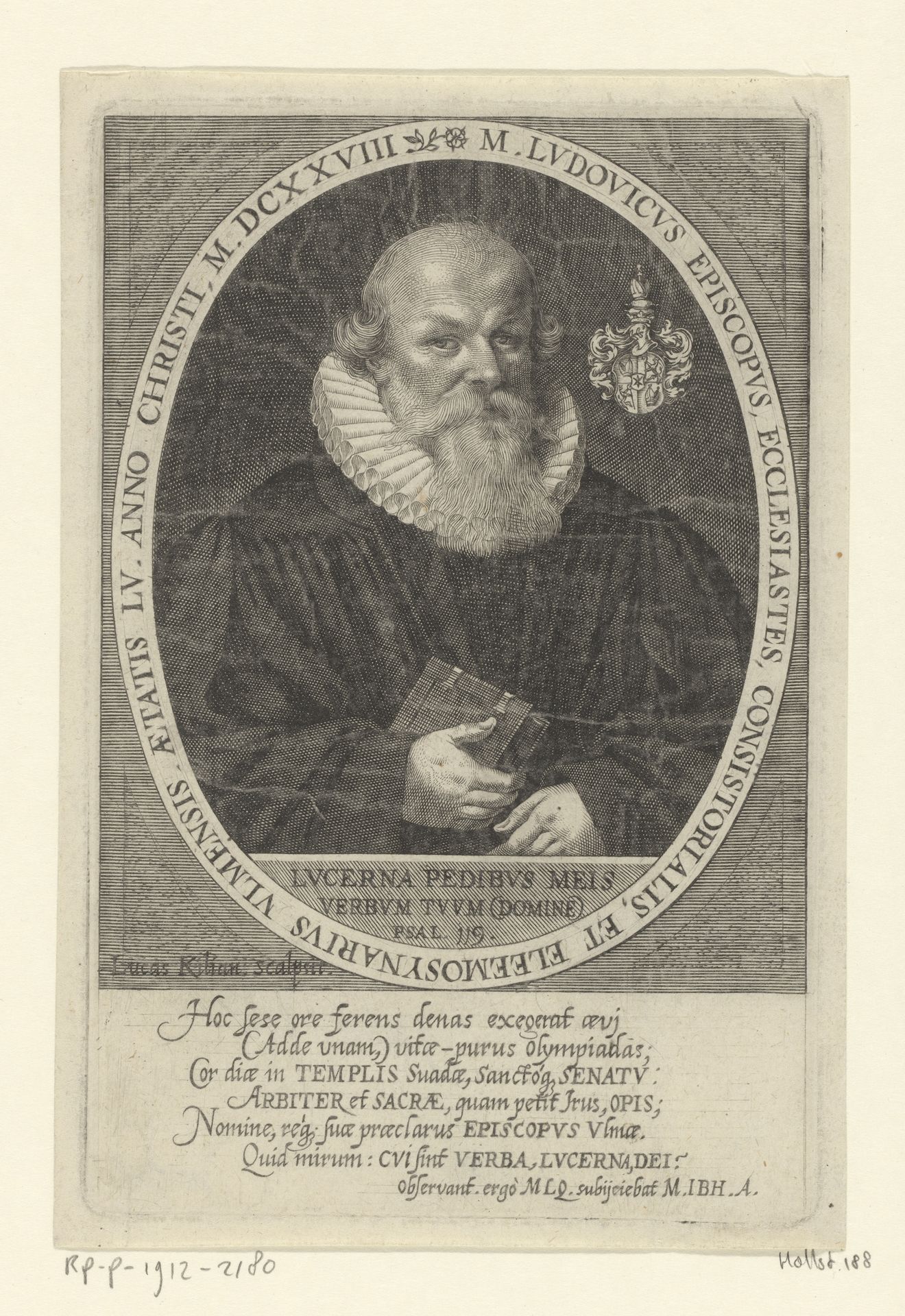 Portret van Ludwig Bischoff op 55-jarige leeftijd by Lucas Kilian