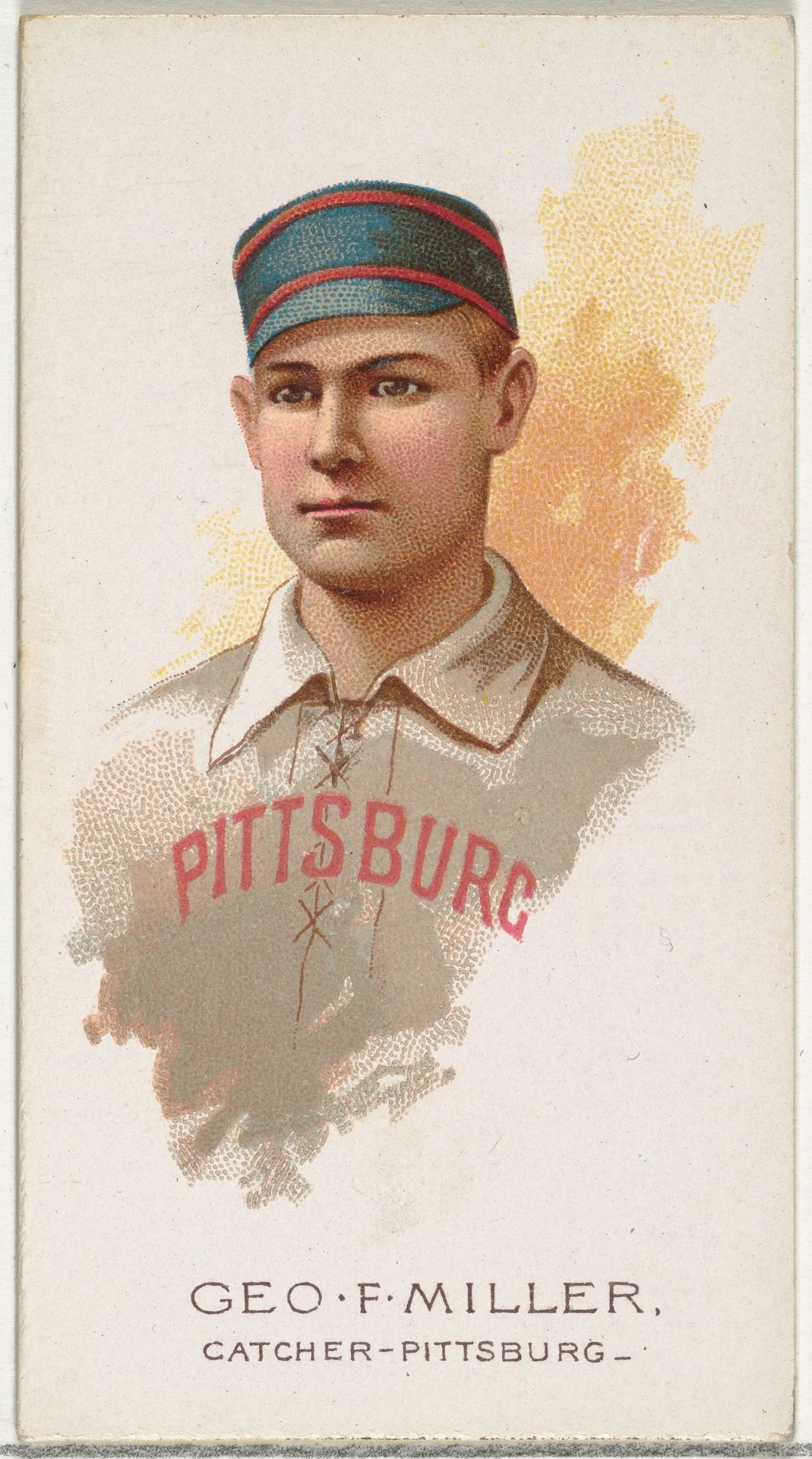 George F. Miller, Baseball Player, Catcher, Pittsburgh, from World's Champions, Series 2 (N29) for Allen & Ginter Cigarettes by Allen & Ginter