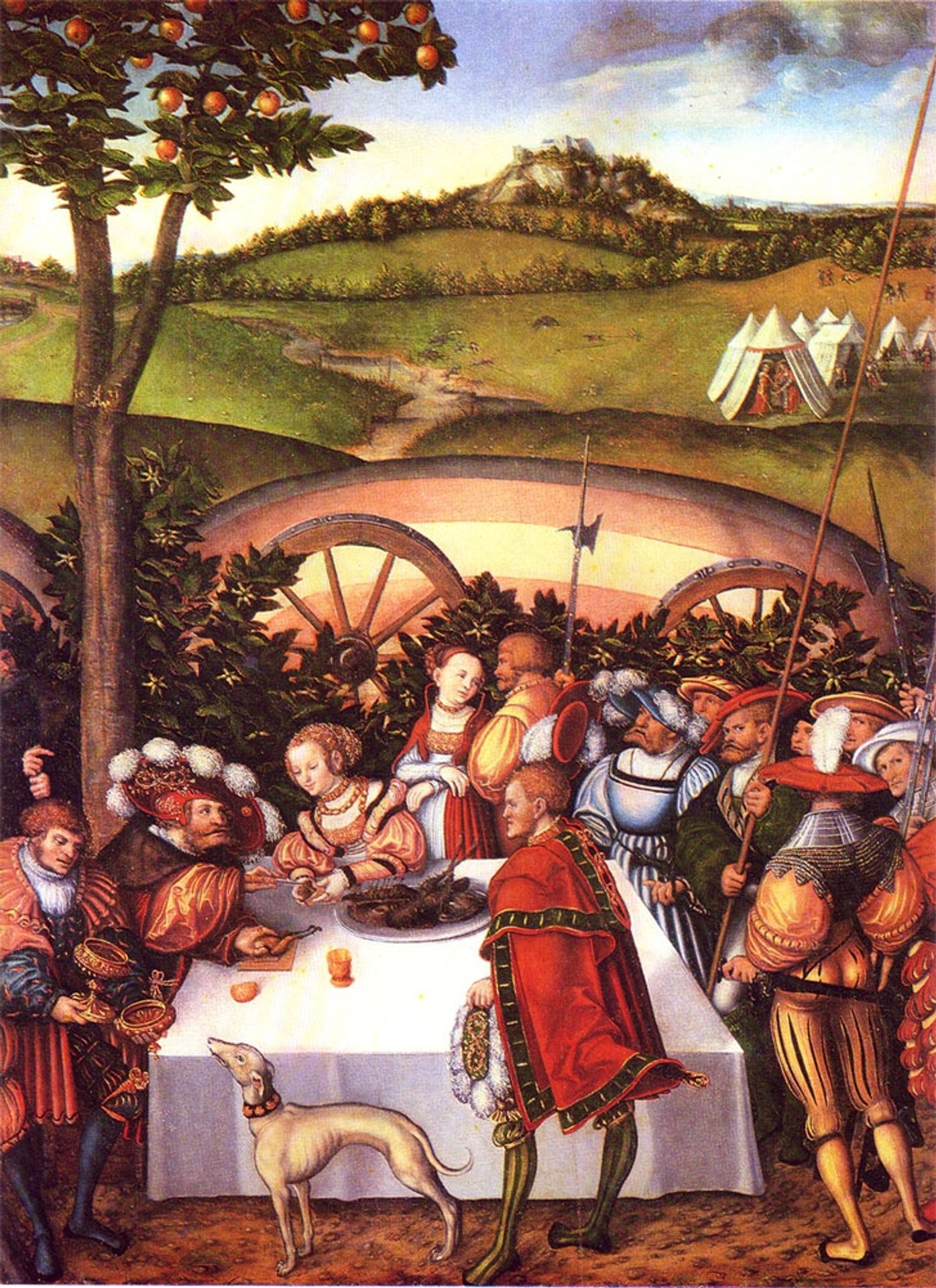 Judith at the Table of Holofernes by Lucas Cranach the Elder