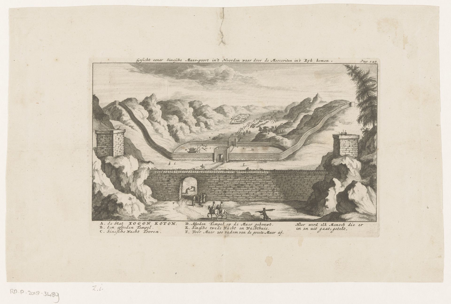 Poort in de Chinese muur by Anonymous