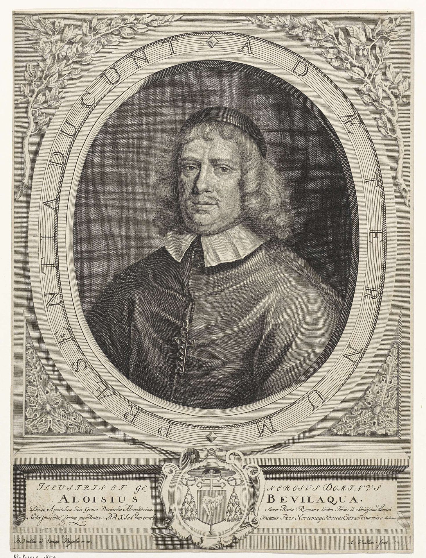 Portret van Aloysius Bevilacqua by Andries Vaillant