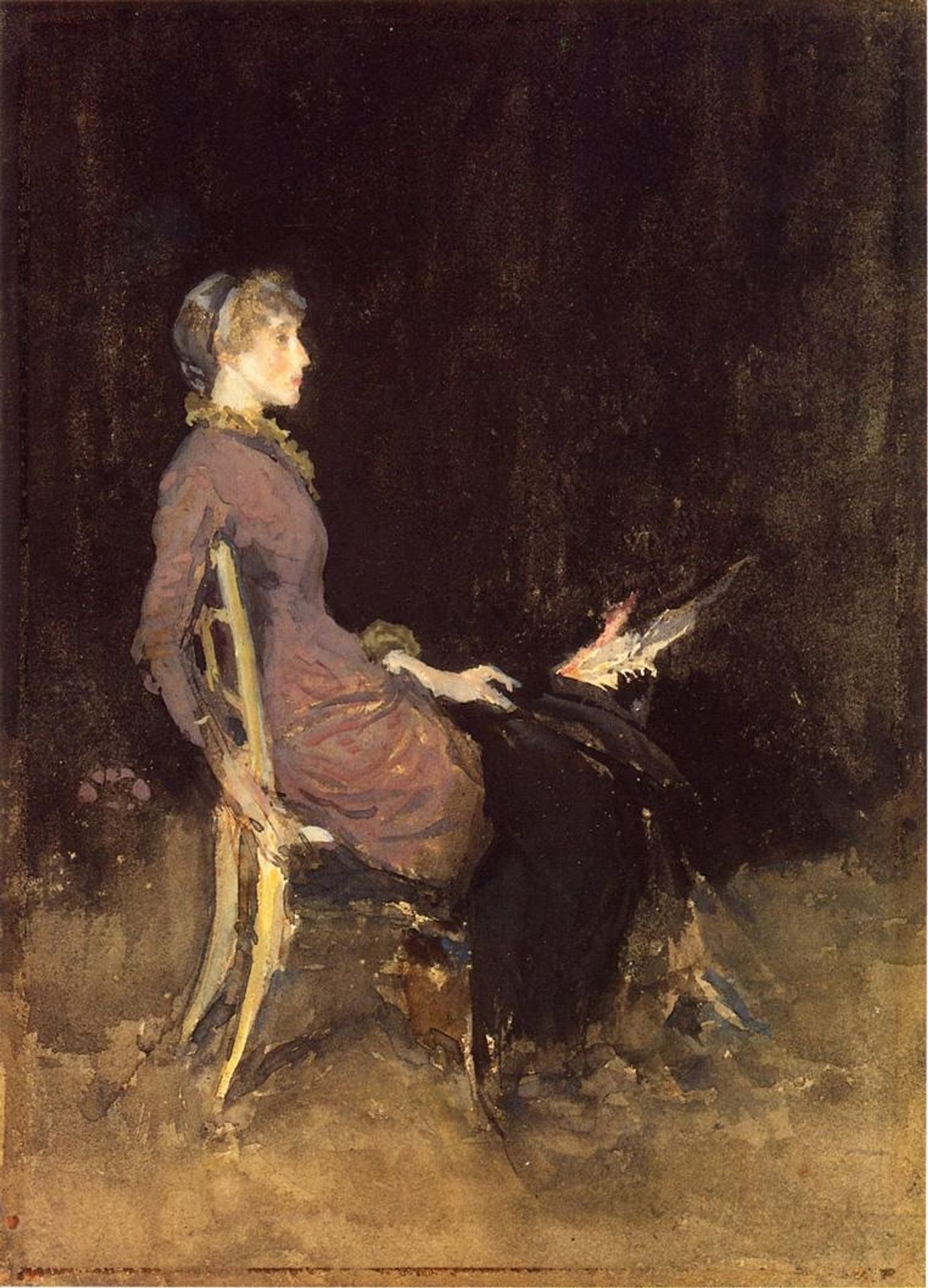 Black and Red by James Abbott McNeill Whistler