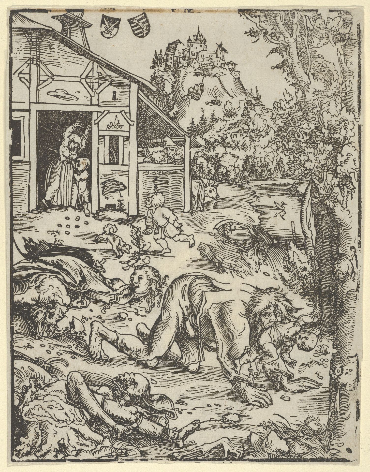 The Werewolf or the Cannibal by Lucas Cranach the Elder