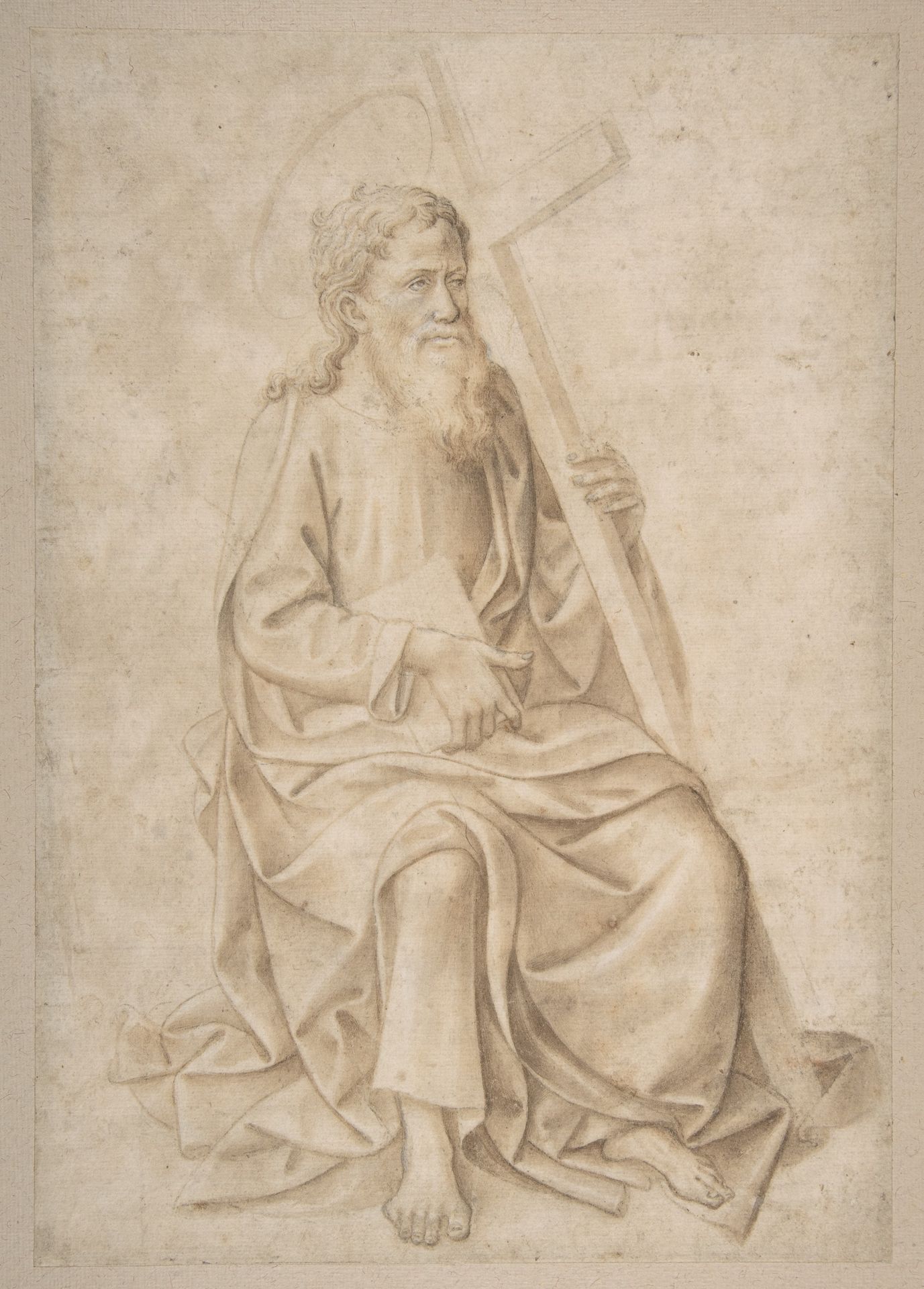 Saint Philip Seated, Holding a Book and a Cross by Pesellino (Francesco di Stefano)