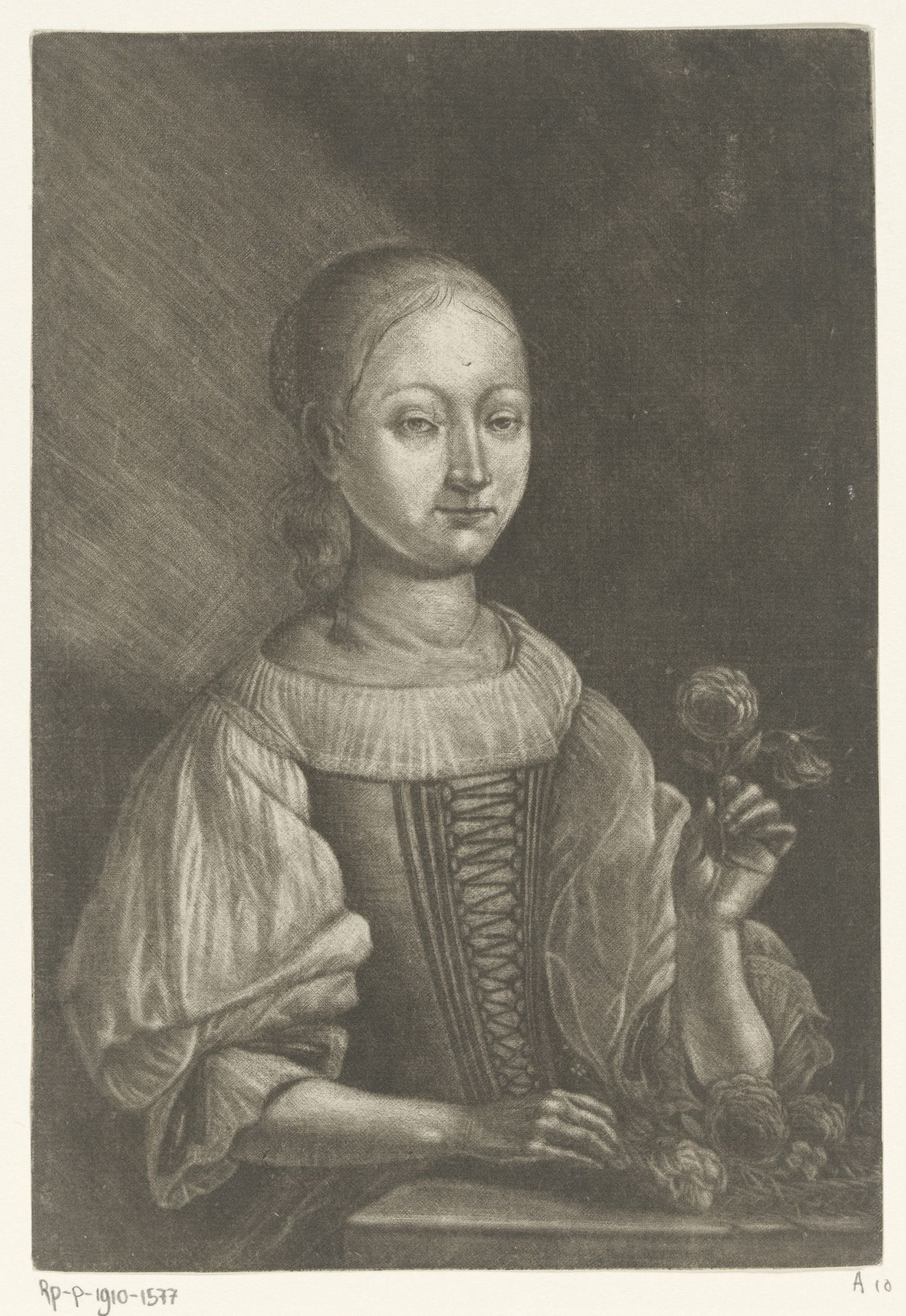Meisje met een roos by Martin Dichtl