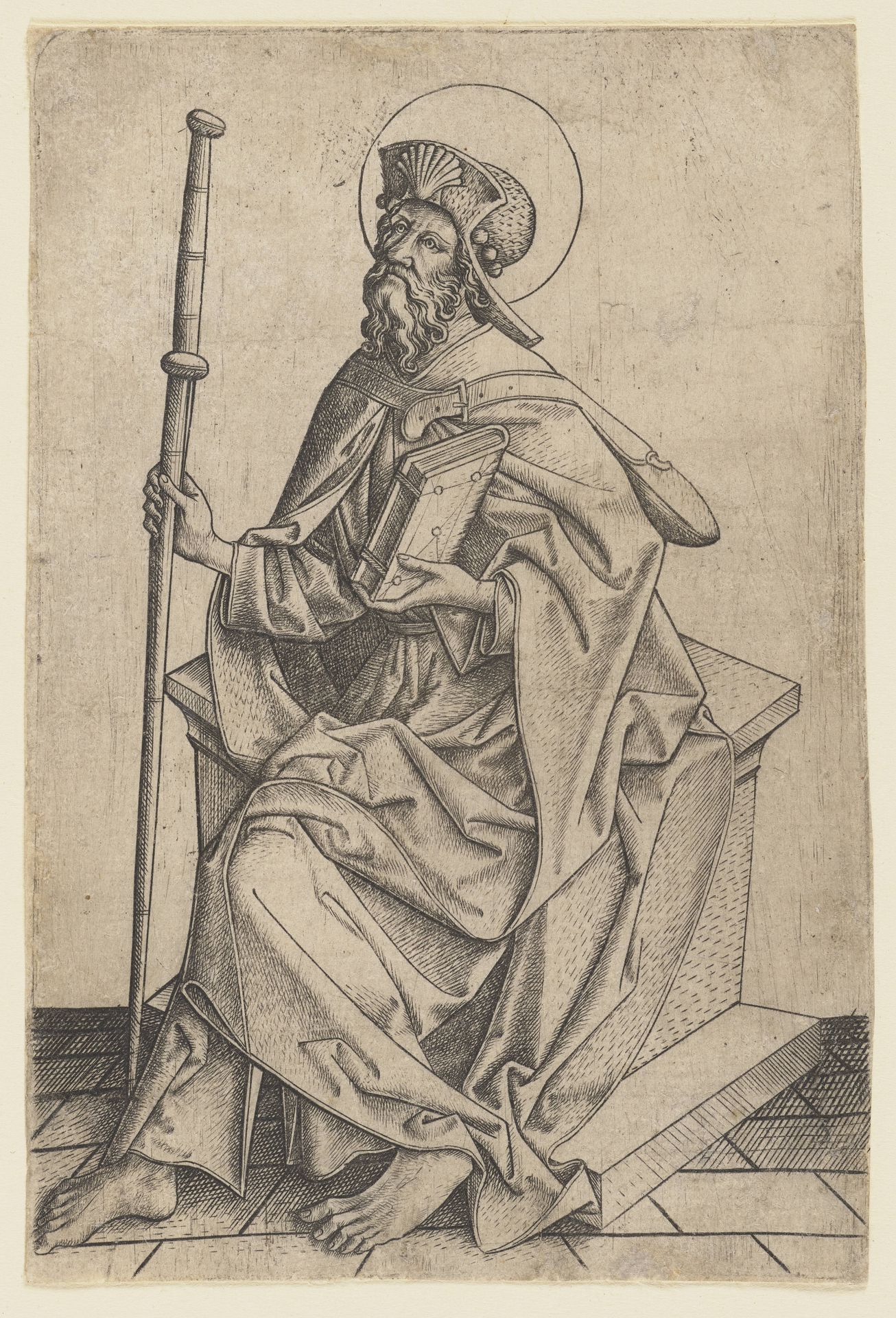 Saint James the GreaterFrom the 'Seated Apostles' series by Anonymous