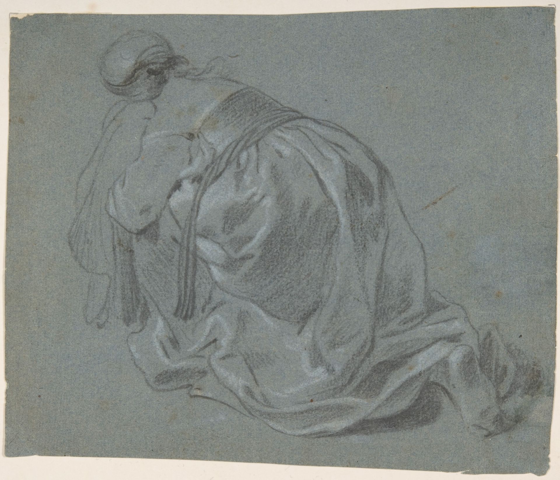 Weeping Woman Kneeling, Seen from Behind by Jacob Backer