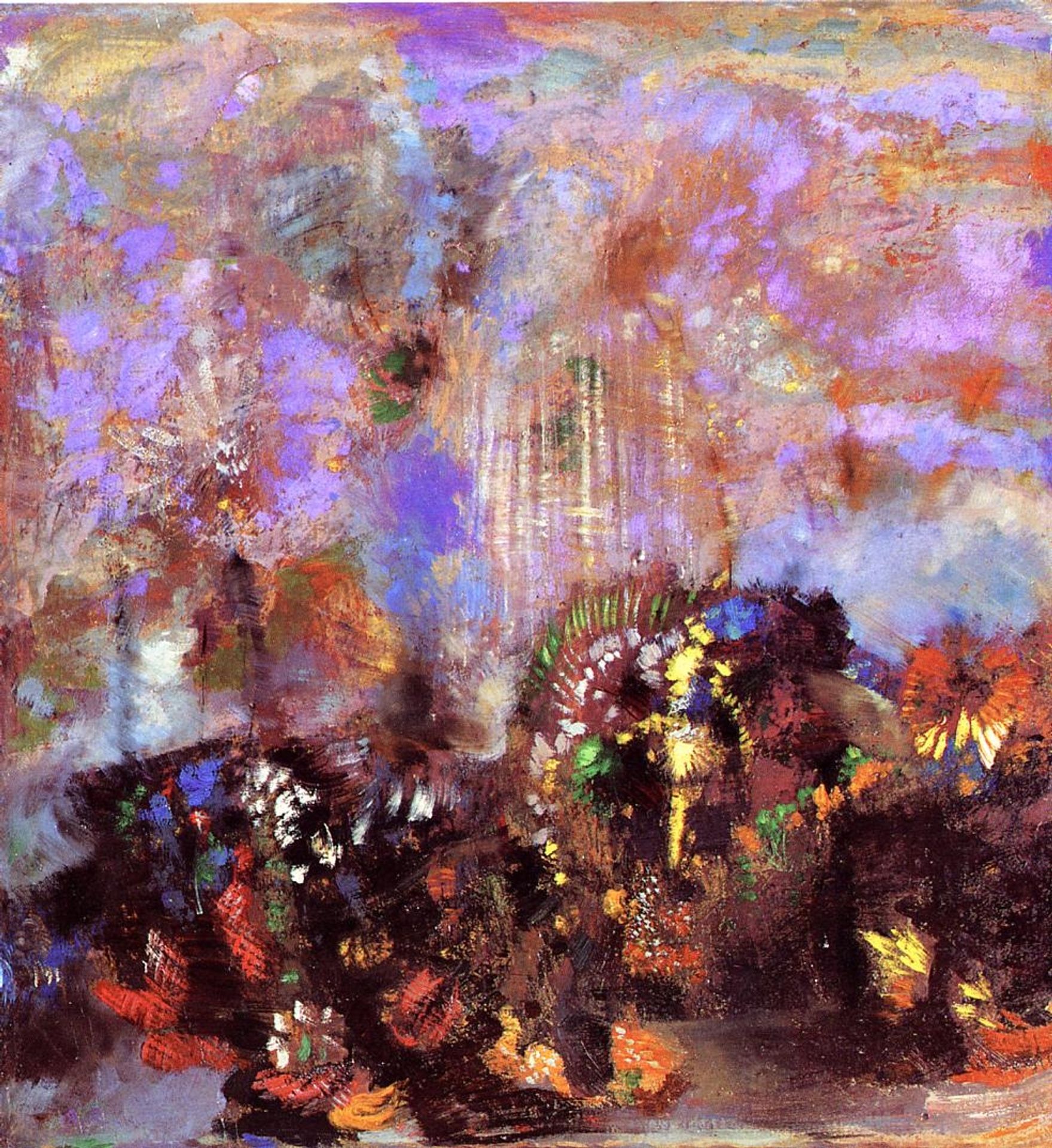 Composition with Flowers by Odilon Redon