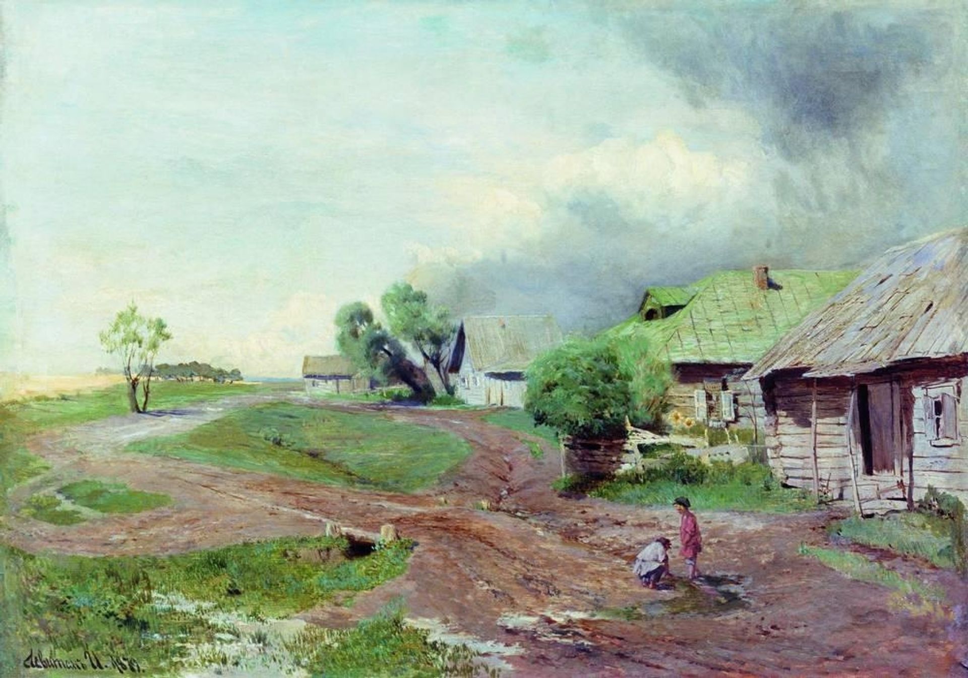 Before the thunderstorm by Isaac Levitan