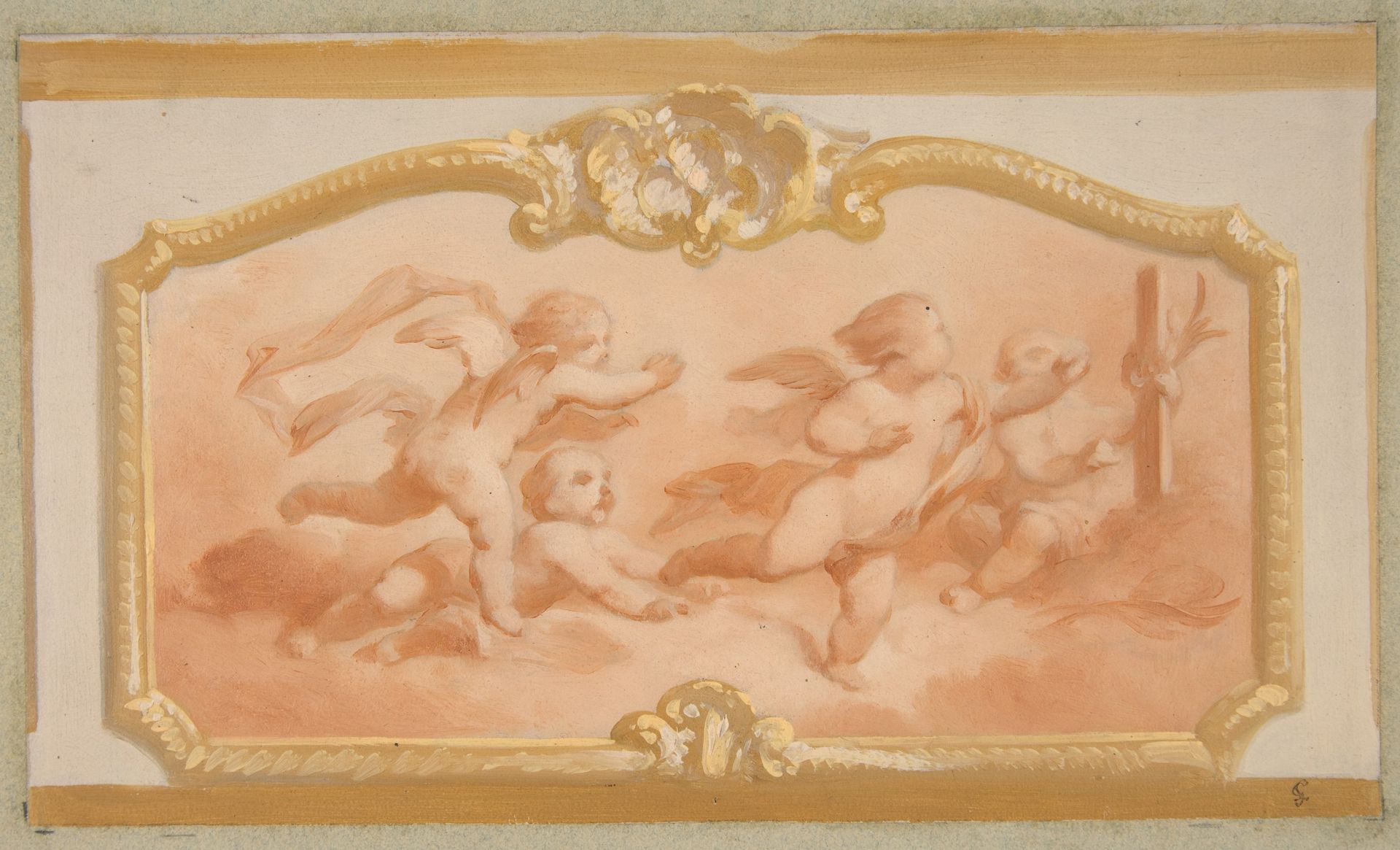 Design with putti by Jules-Edmond-Charles Lachaise