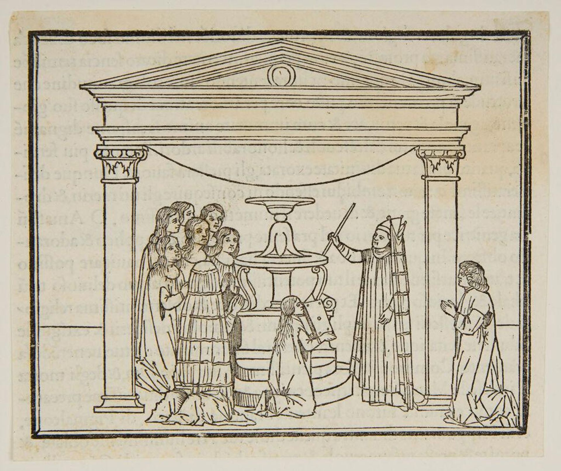 Continuation of the Ceremony in the Temple of Venus (fol. o vii recto) by Anonymous