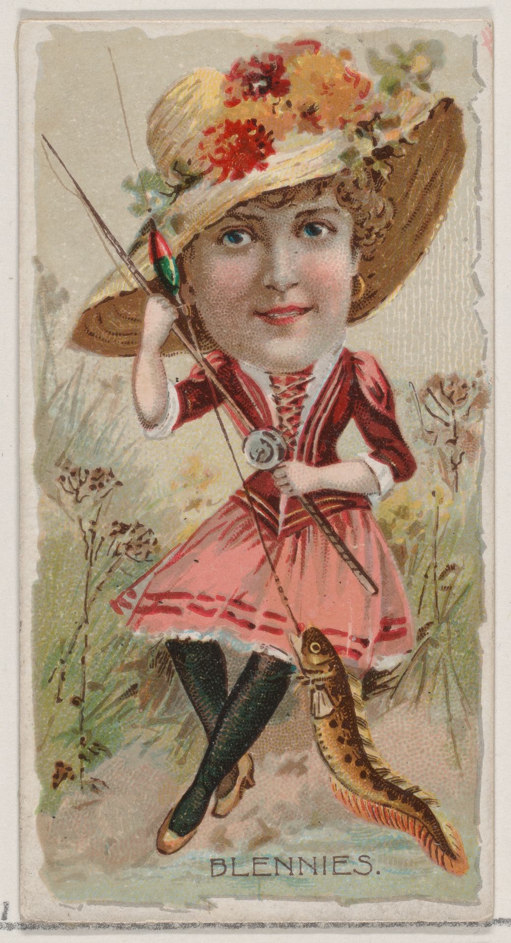 Blennies, from the series Fishers and Fish (N74) for Duke brand cigarettes by Knapp & Company