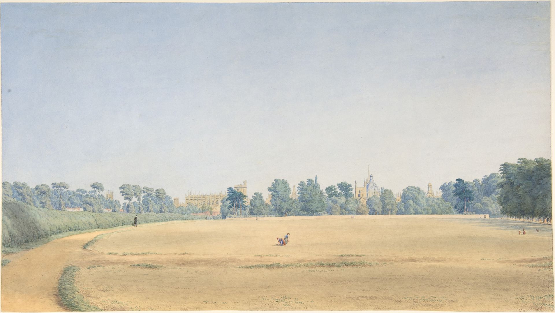 View of University Park looking towards New College, Oxford by William Turner of Oxford