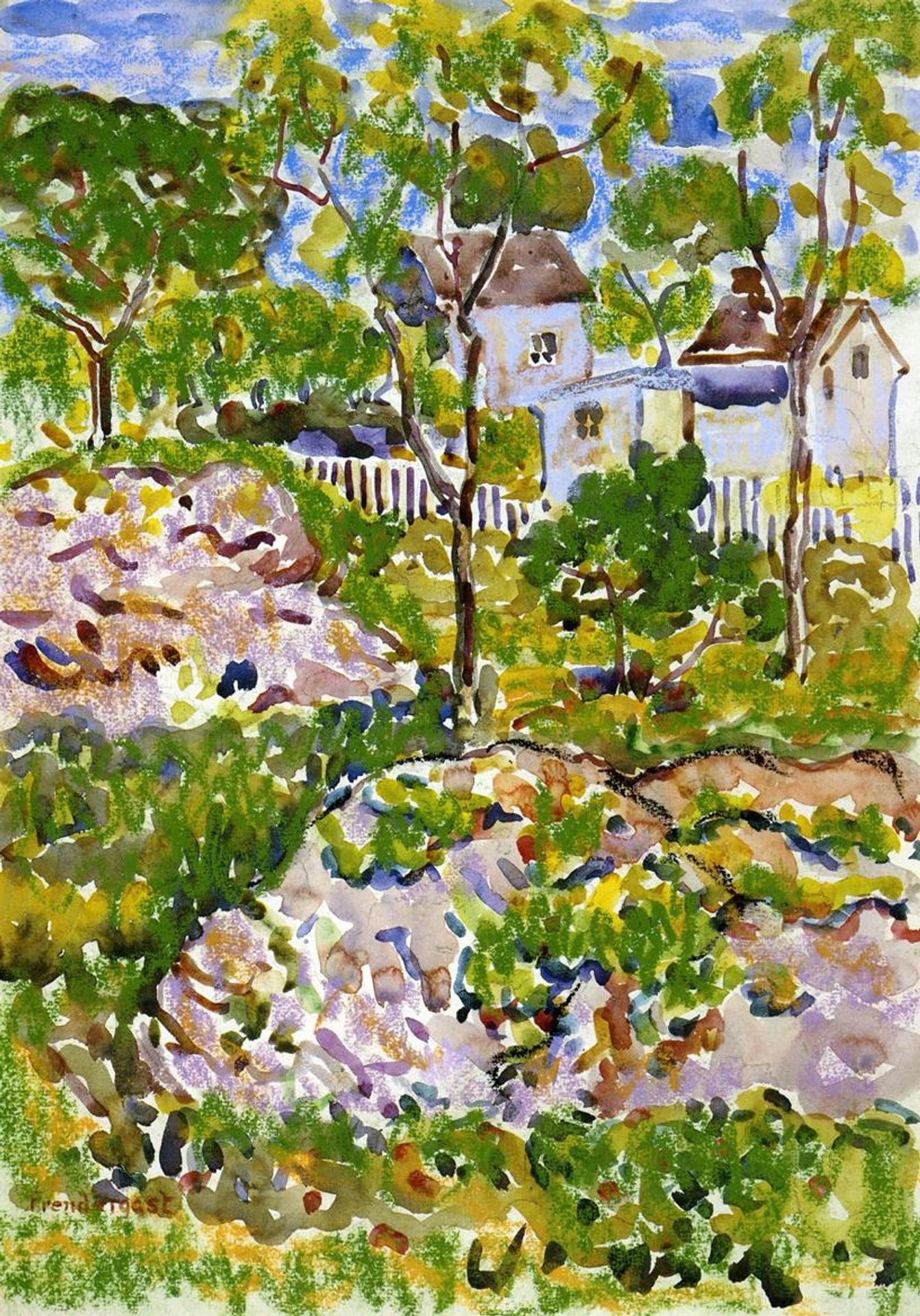Farmhouse in New England by Maurice Prendergast