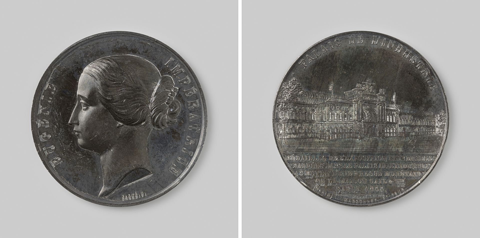 Gail & Co slaat de erepenningen voor de Wereldtentoonstelling te Parijs 1855 by Caqué