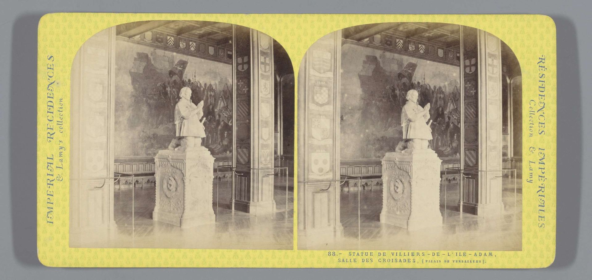 Sculptuur van Philippe Villiers de l'Isle Adam in het paleis van Versailles by Ernest Eléonor Pierre Lamy
