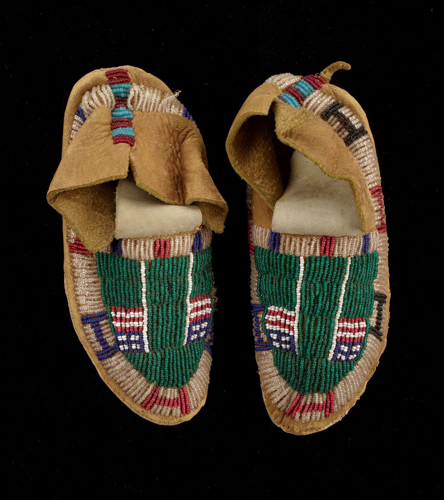 Pair of child's moccasins by Anonymous