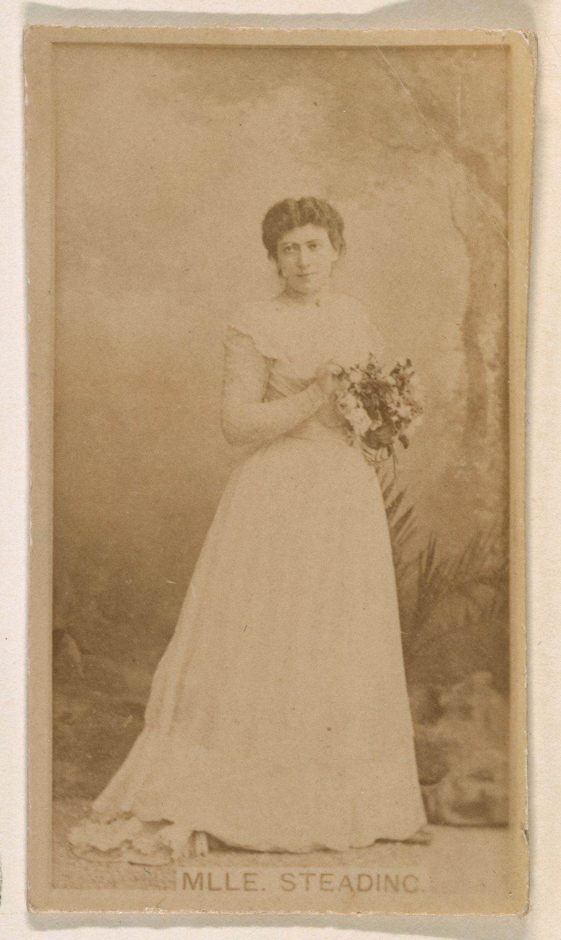 Mlle. Steading, from the Actresses series (N245) issued by Kinney Brothers to promote Sweet Caporal Cigarettes by Kinney Brothers Tobacco Company