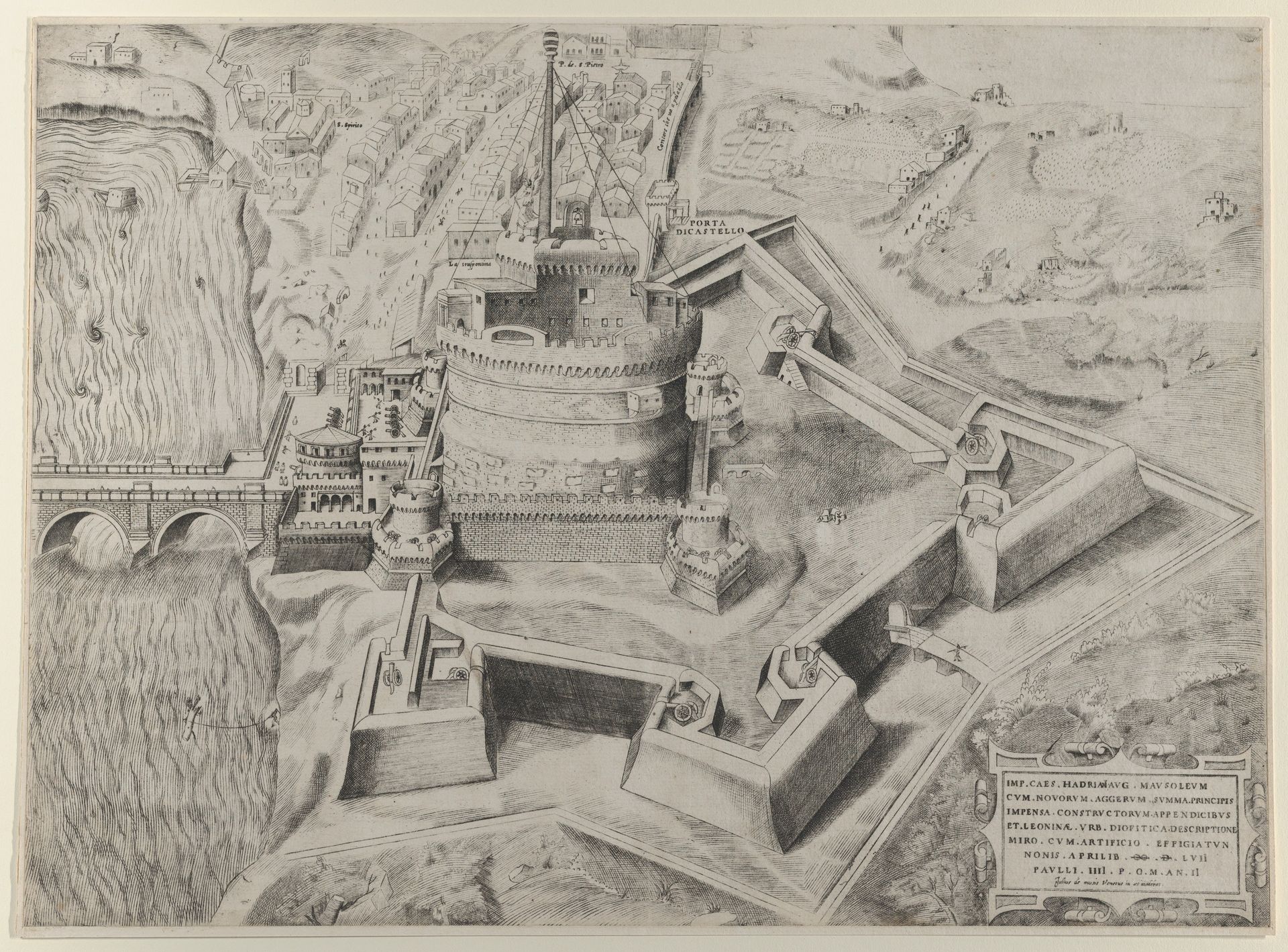Speculum Romanae Magnificentiae: Castello Sant' Angelo by Giulio de Musi