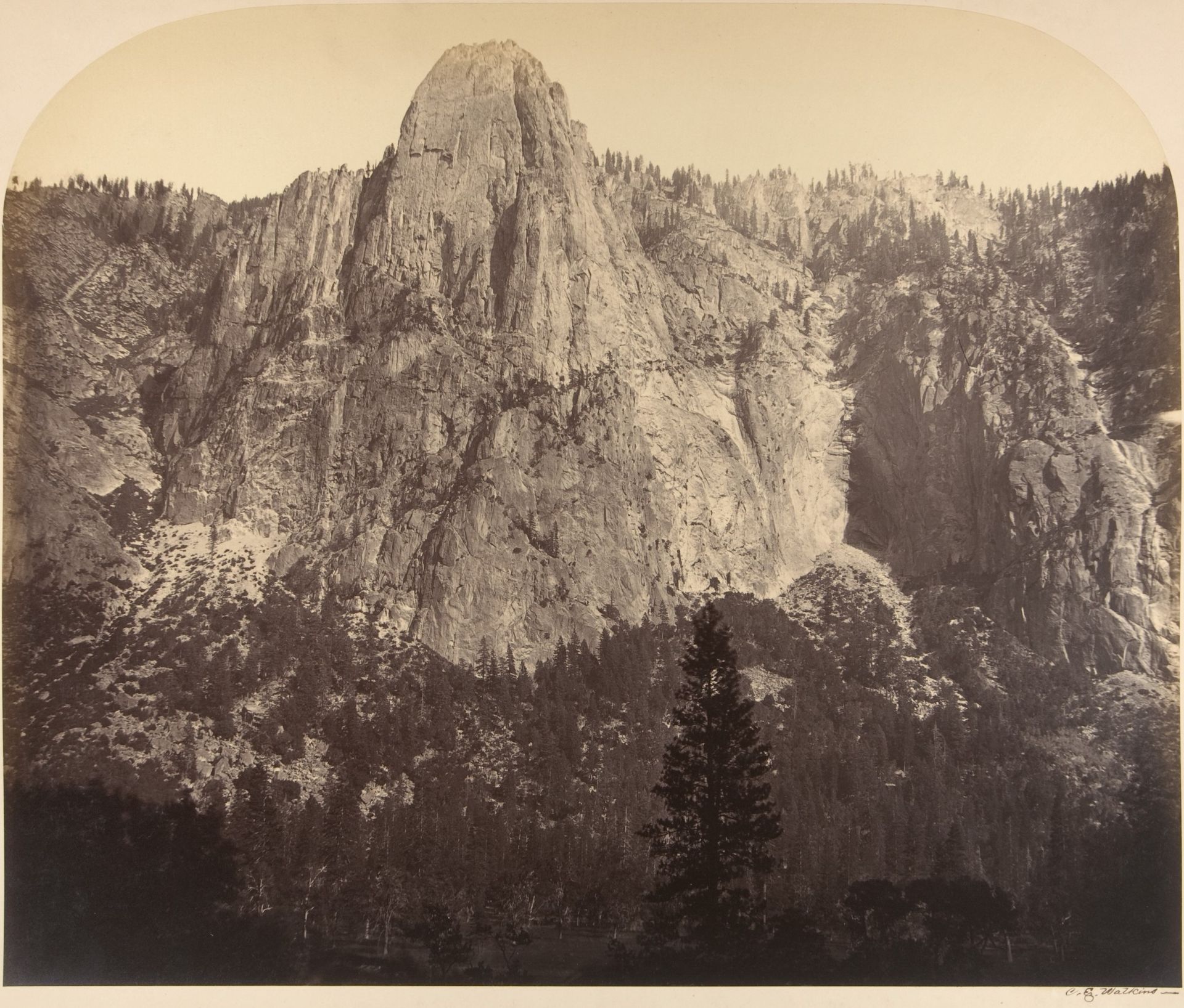 Sentinel. Front View: 3270 Feet. by Carleton E. Watkins
