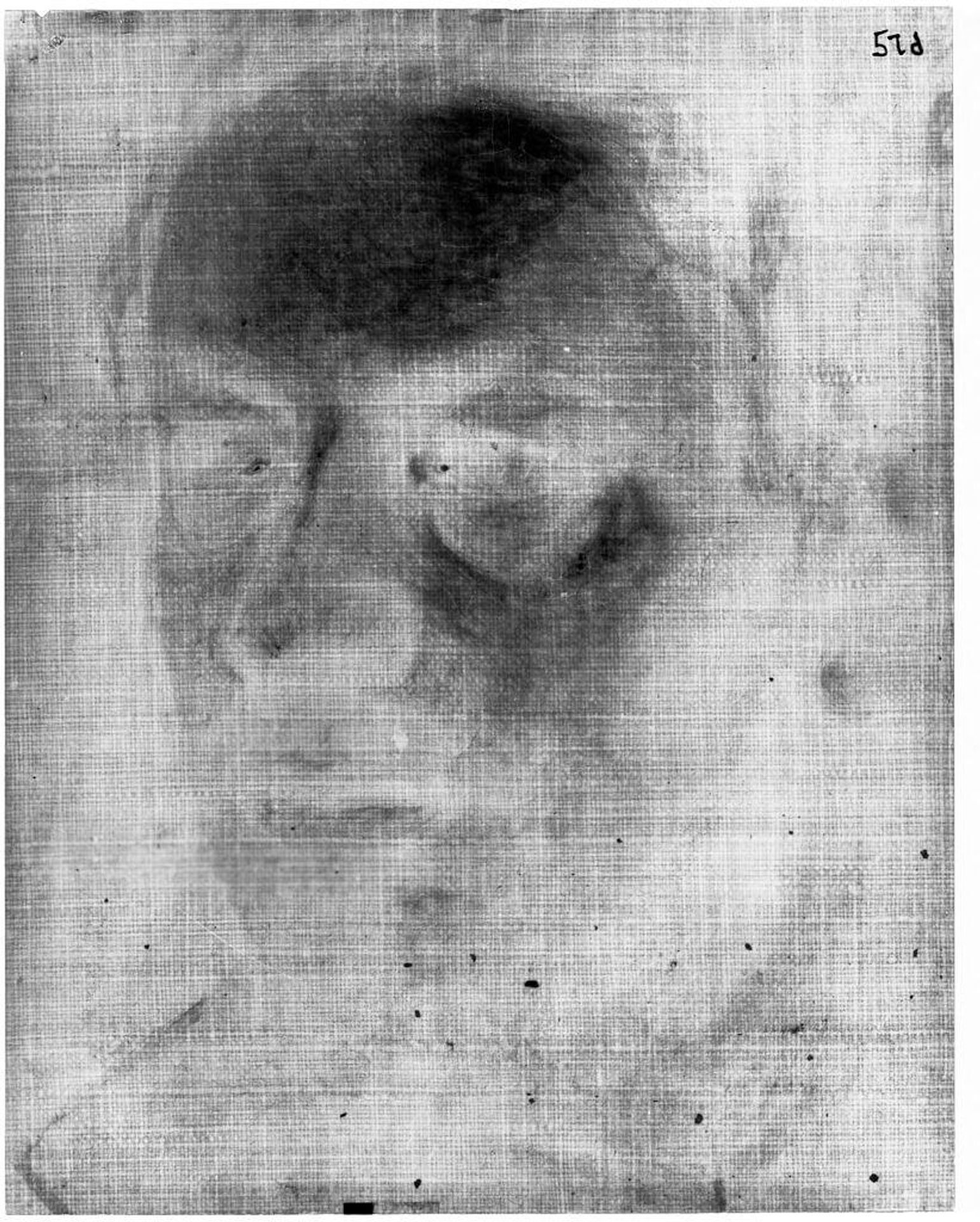 X-radiograph(s) of "Male Portrait" by Artist of original: Govert Flinck