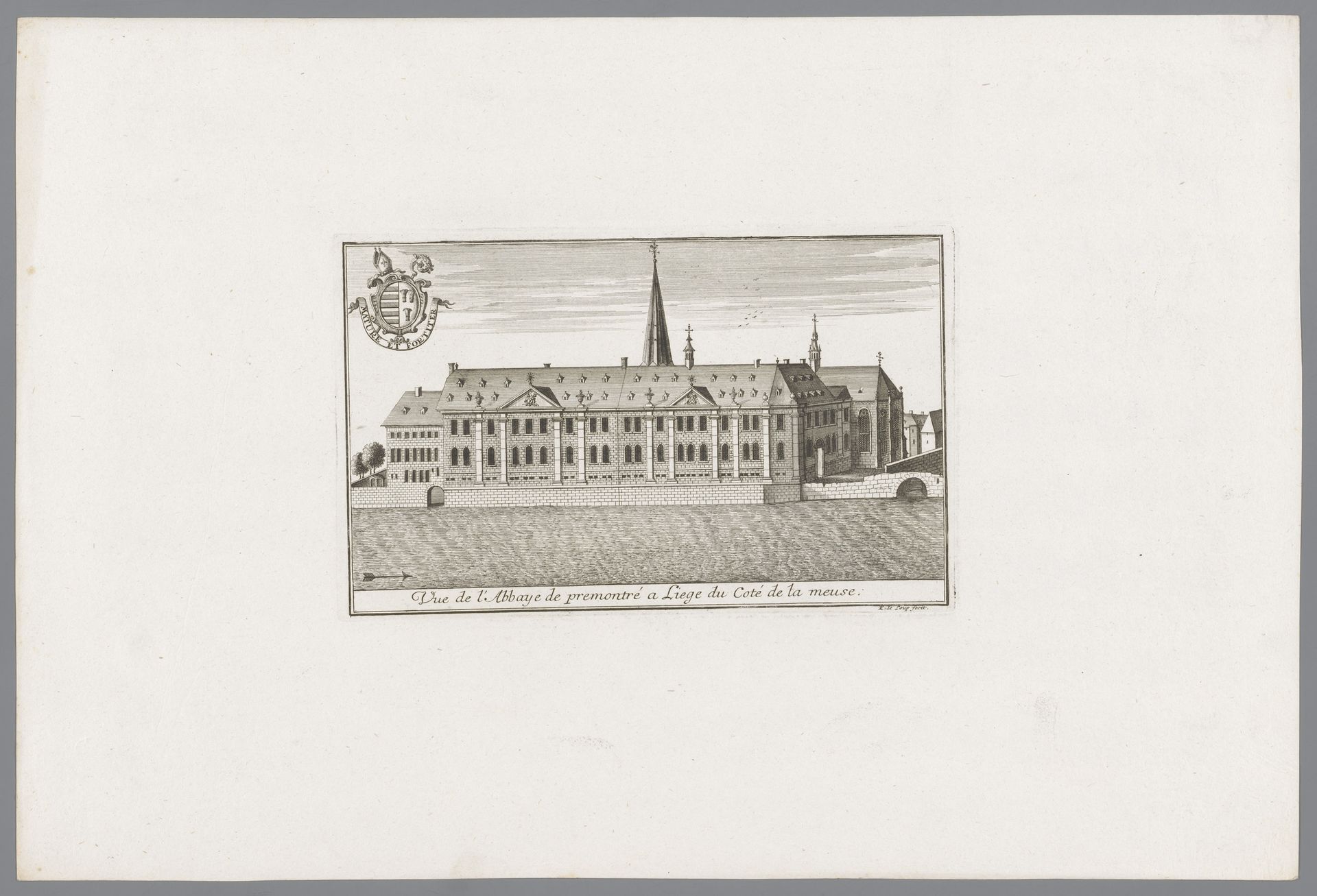 Gezicht op de Abdij van Beaurepart in Luik by Anonymous