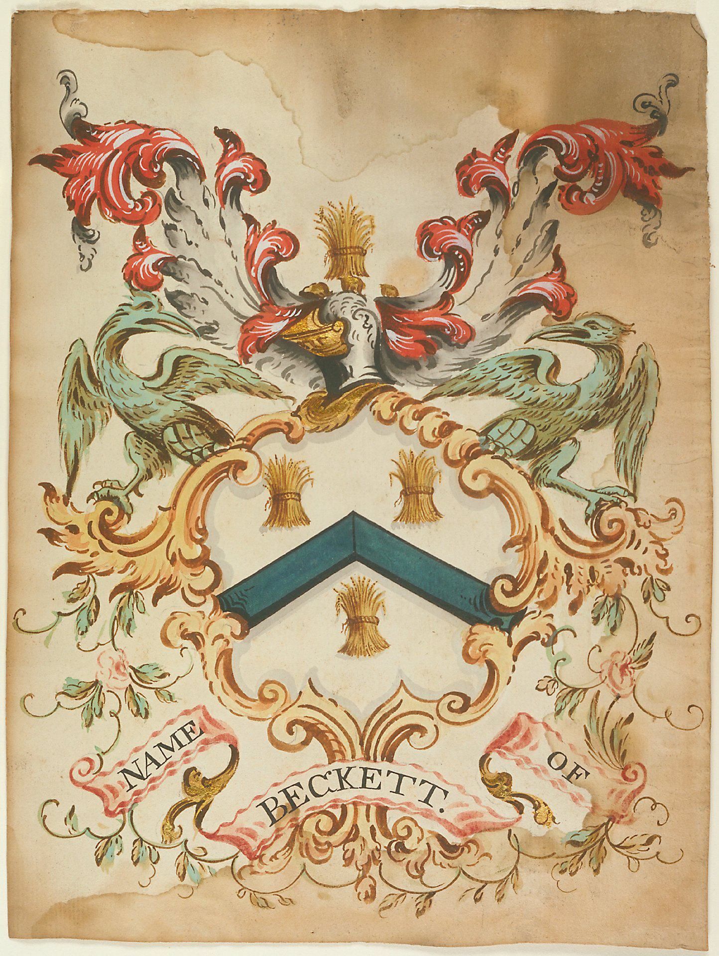 Crest- Name of Beckett by John Coles