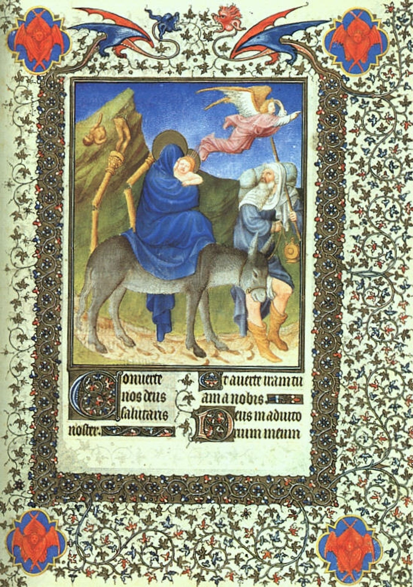 The Flight into Egypt by Limbourg brothers