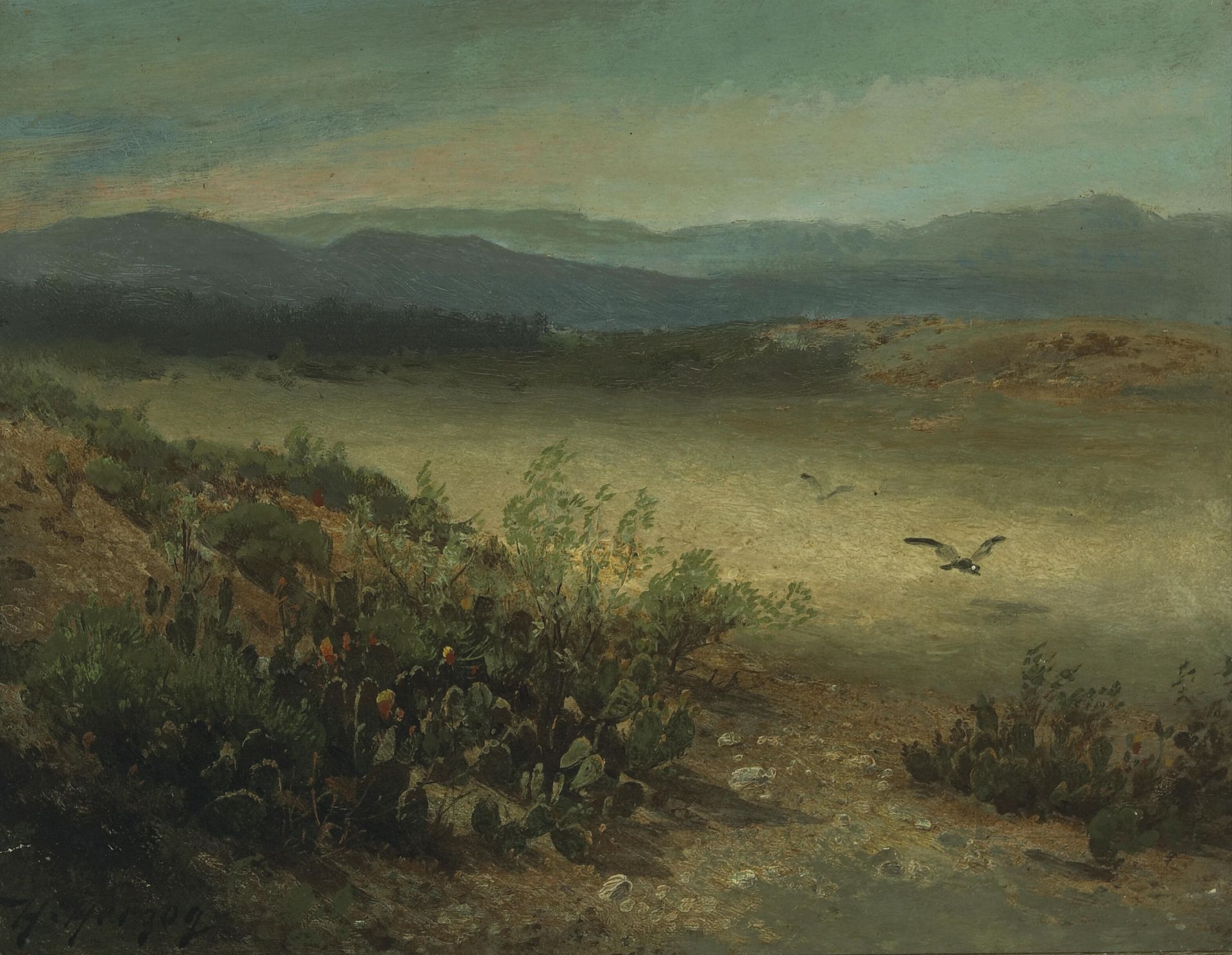 Between the Sierras and the Coast Range, California by Hermann Ottomar Herzog